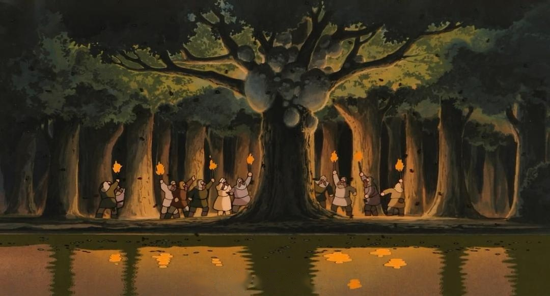 《风之谷》(1984) 「将森林化为灰烬只要一天,但用水和风培育出茁壮的