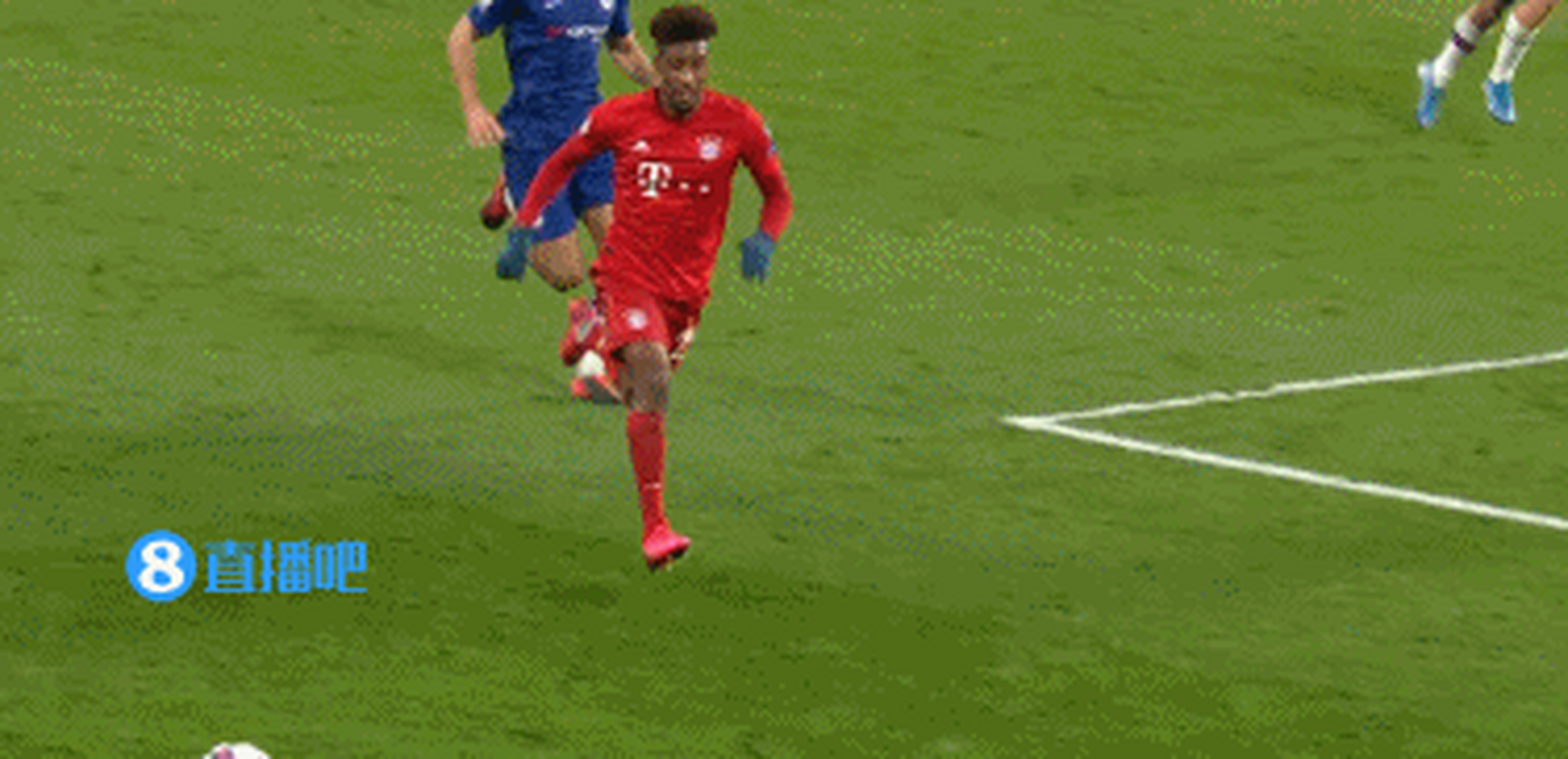 状况百出?克里斯滕森禁区手球裁判无表示,科曼跑动疑似大腿拉伤.