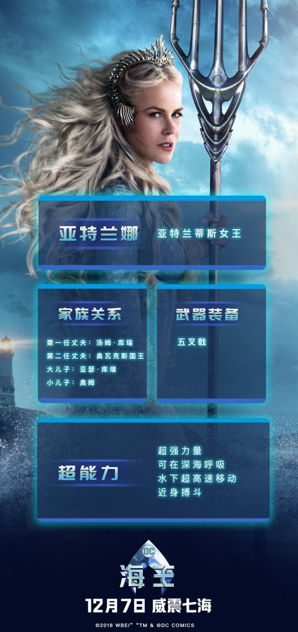 作为亚特兰蒂斯的女王,亚特兰娜始终相信有朝一日,海王将会为亚特兰蒂