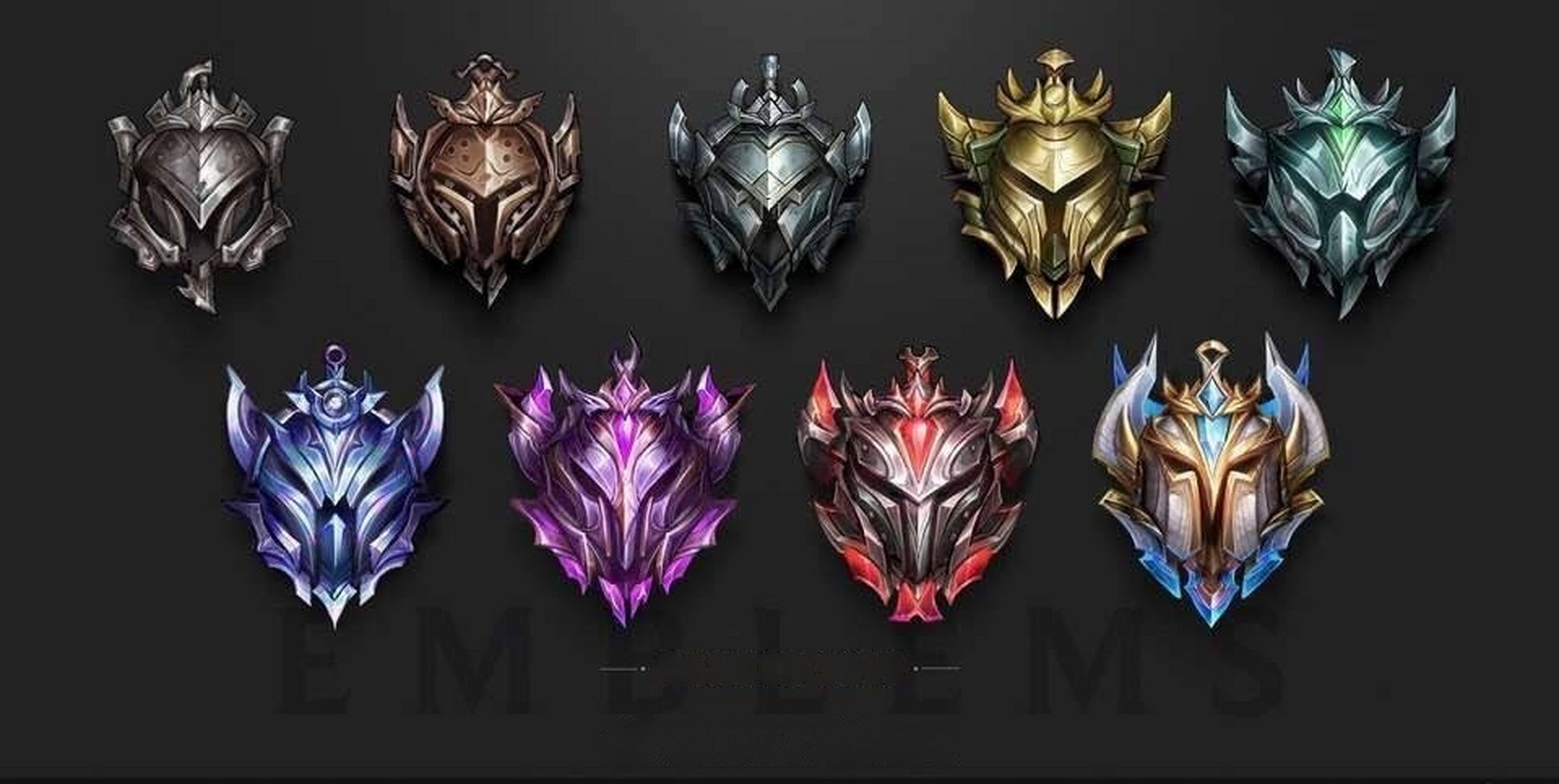 s9赛季全段位图标一览,从黑铁到王者,大家准备安排下哪个?