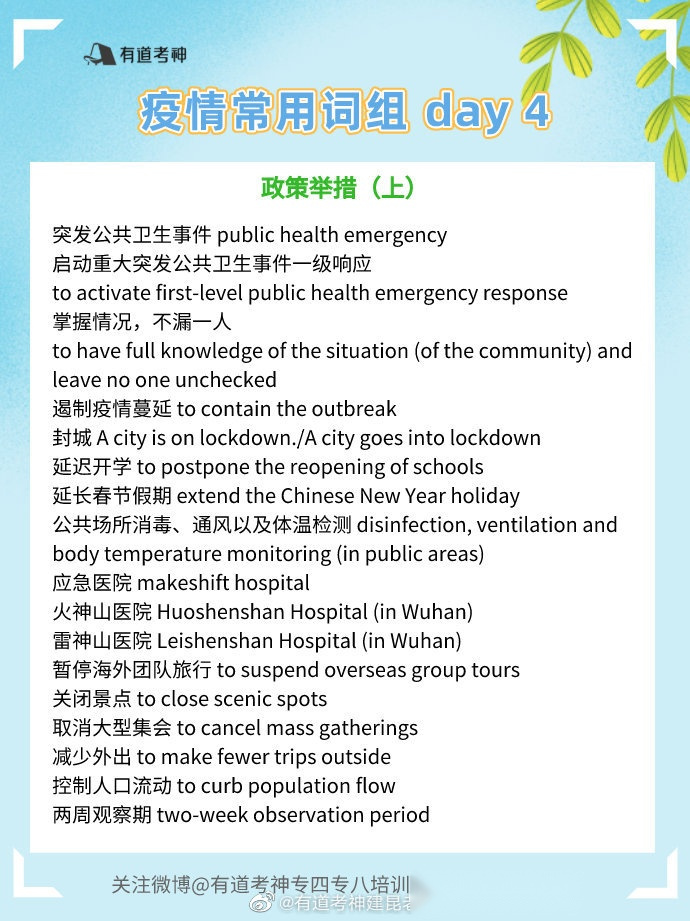  疫情之后英语怎么说(疫情之后英语怎么说呢)