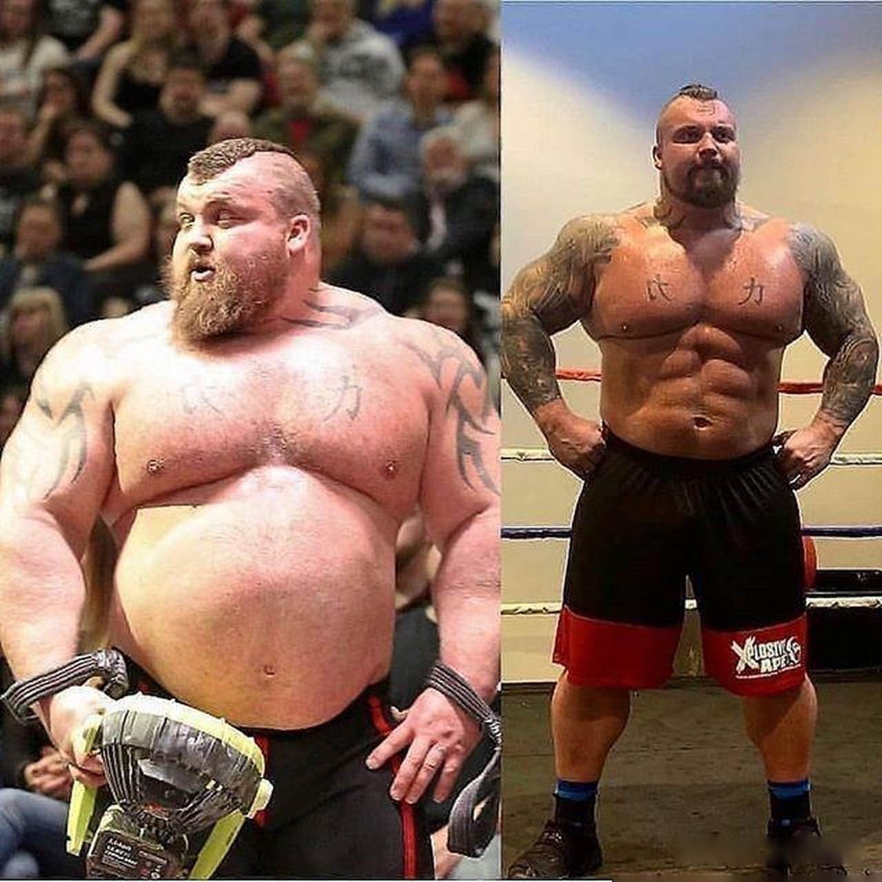 大力士艾迪·霍尔减脂后