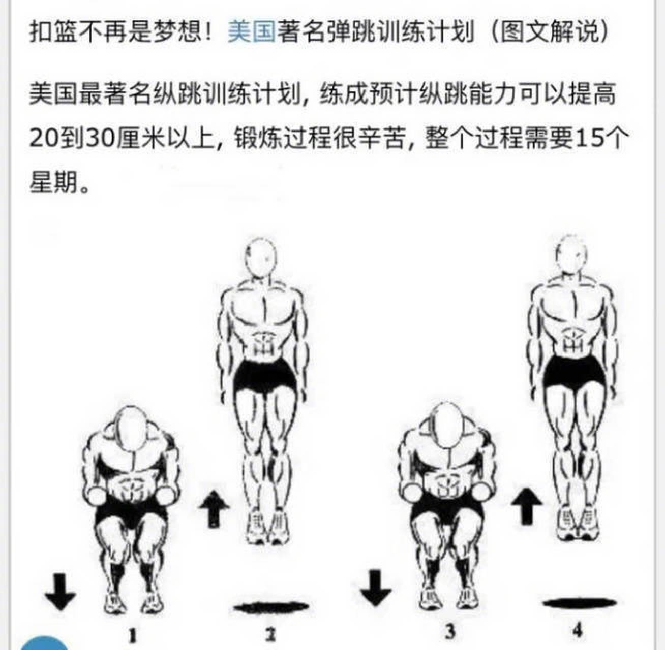 美国著名弹跳训练计划,全干货,赶紧mark#nba吐槽大会