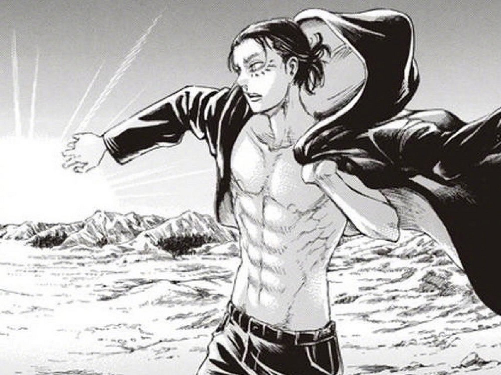 #进击的巨人# 动画Ⅴs漫画艾伦穿衣名场面.