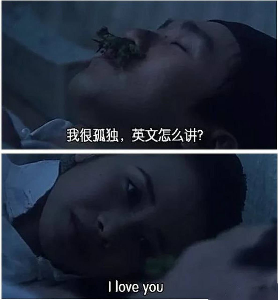 "我很孤独,英文怎么讲?" "i love you.