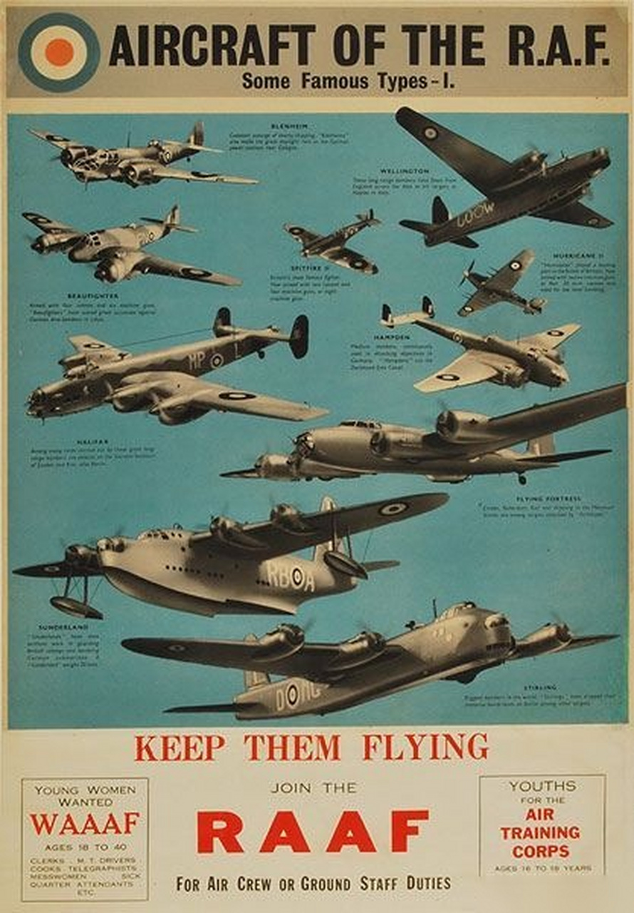二战时期英国空军的征兵广告.