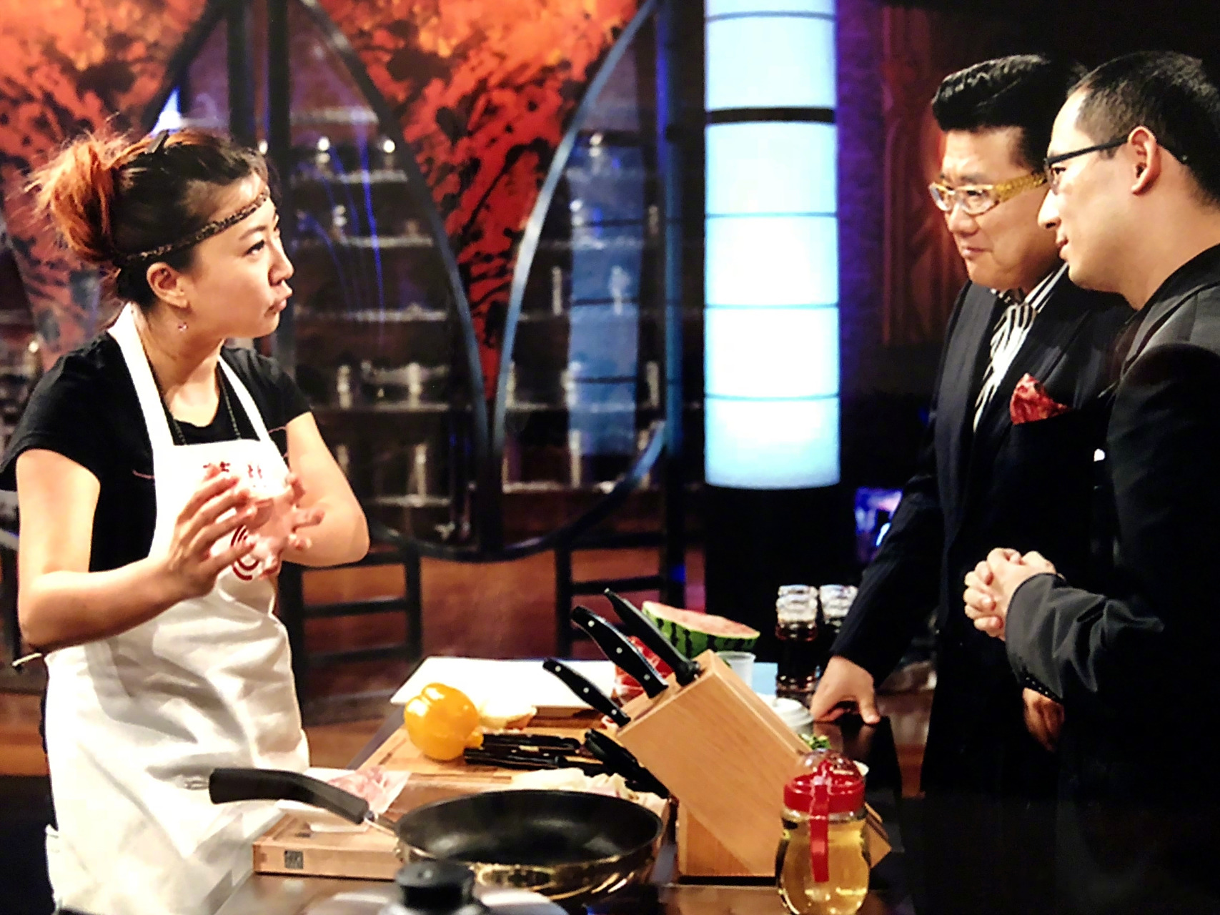 偶然发现范湉湉当年参加《顶级厨师》照片.