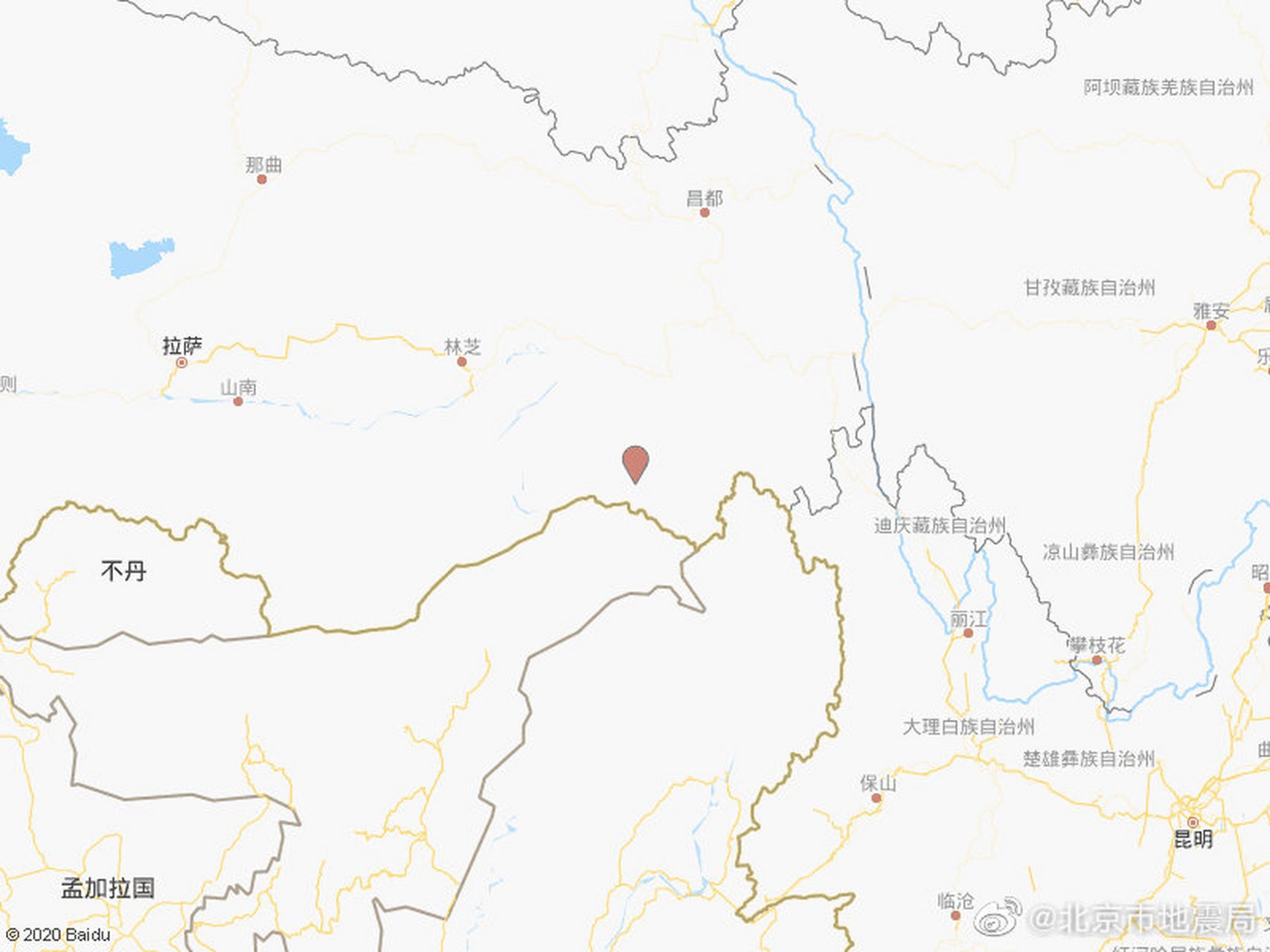 2级地震】中国地震台网正式测定:11月08日17时12分在西藏林芝市察隅县