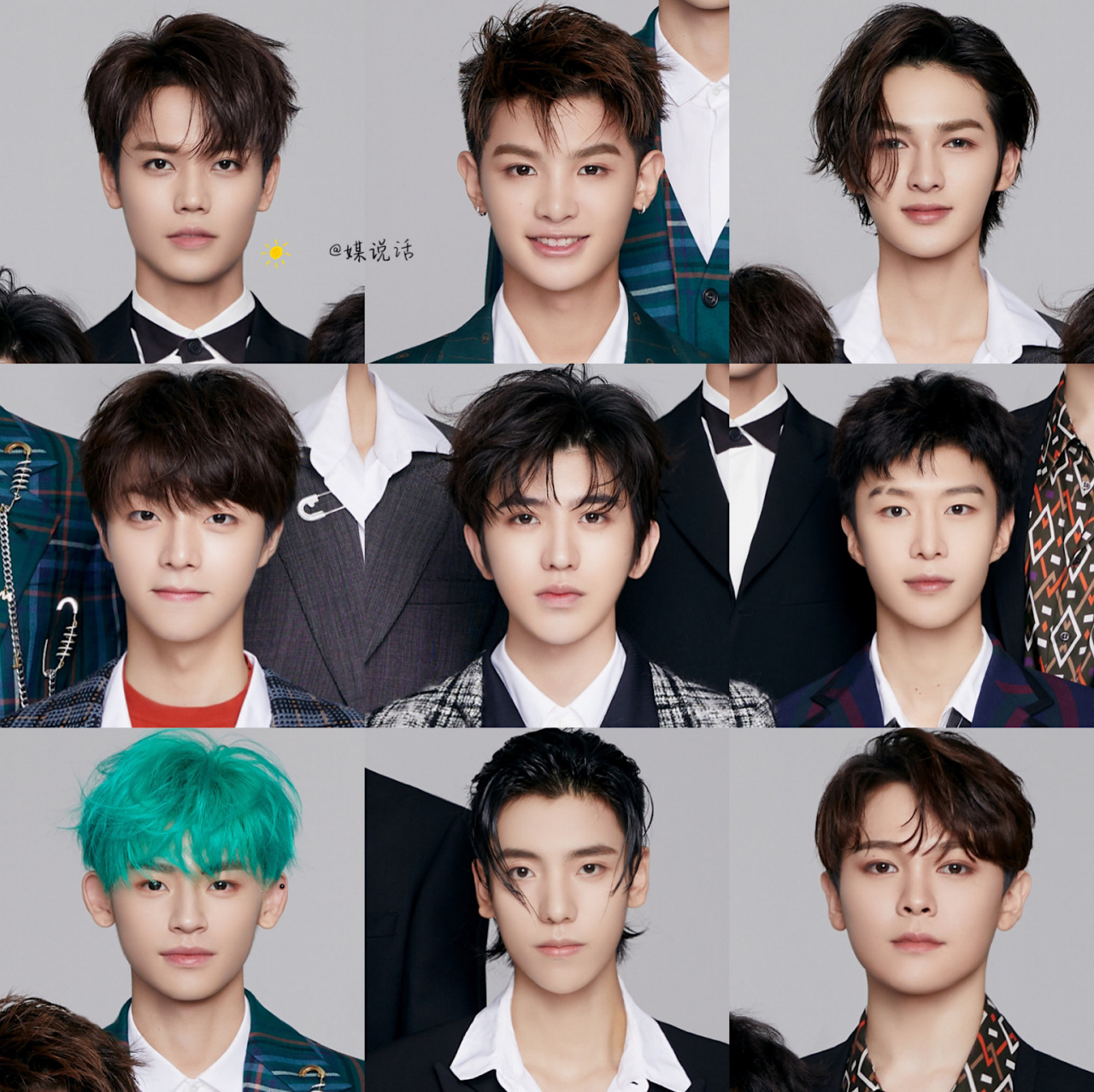 蔡徐坤,陈立农,范丞丞,justin黄明昊,林彦俊,朱正廷,王子异,小鬼