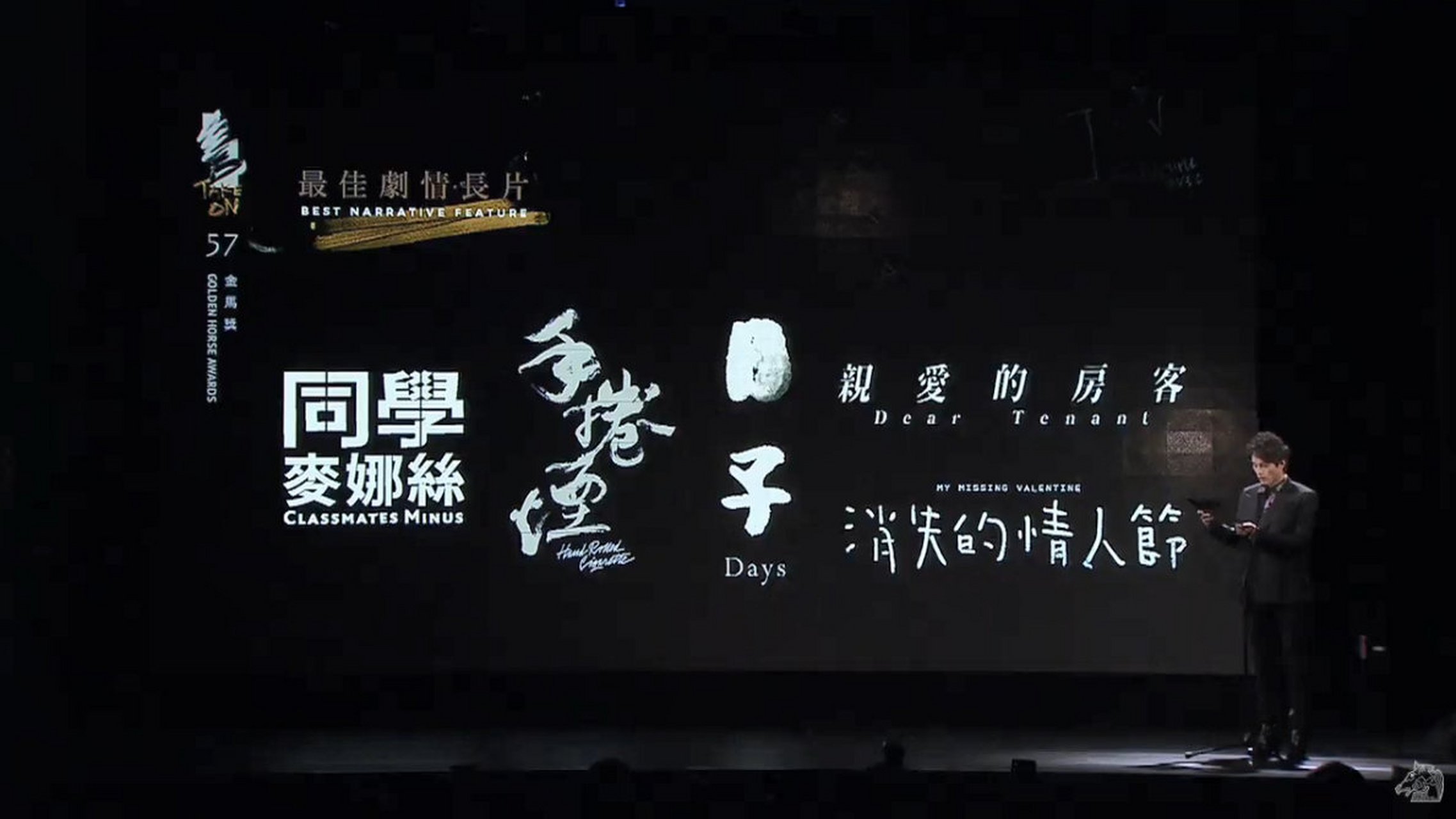 影讯#57届金马奖公布入围名单,最佳剧情长片—— 日子 消失的情人节