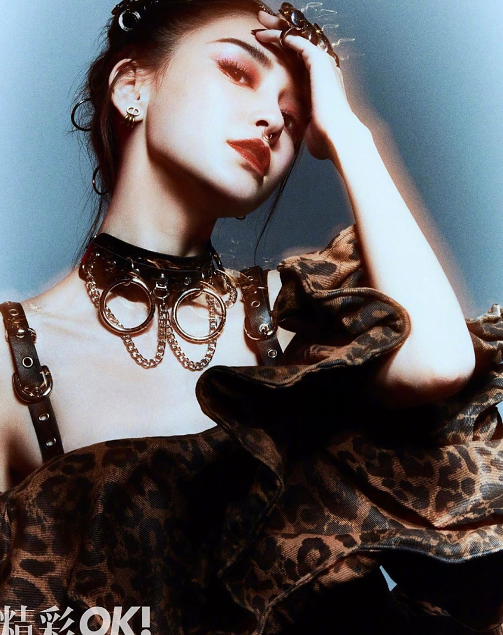 angelababy朋克造型, 20200608 ins 更新一则, 配文: 酷girlangela