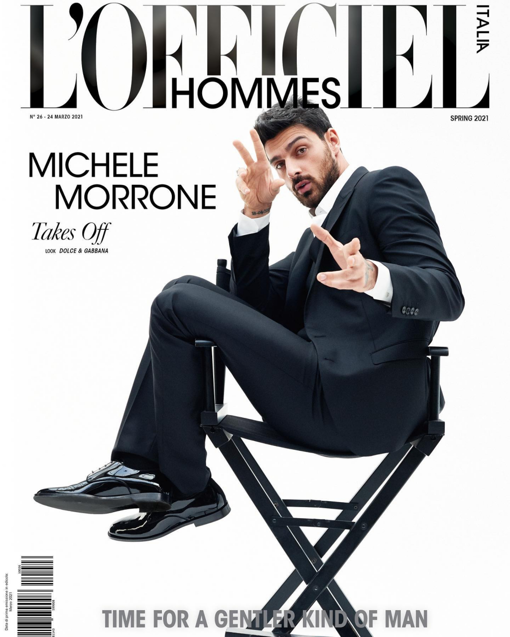 jonathan bailey#和#迈克尔·莫罗内登上《lofficiel hommes》杂志