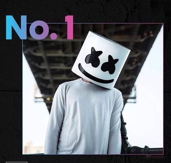 果然如我所料2019世界百大dj第一名是棉花糖marshmello.