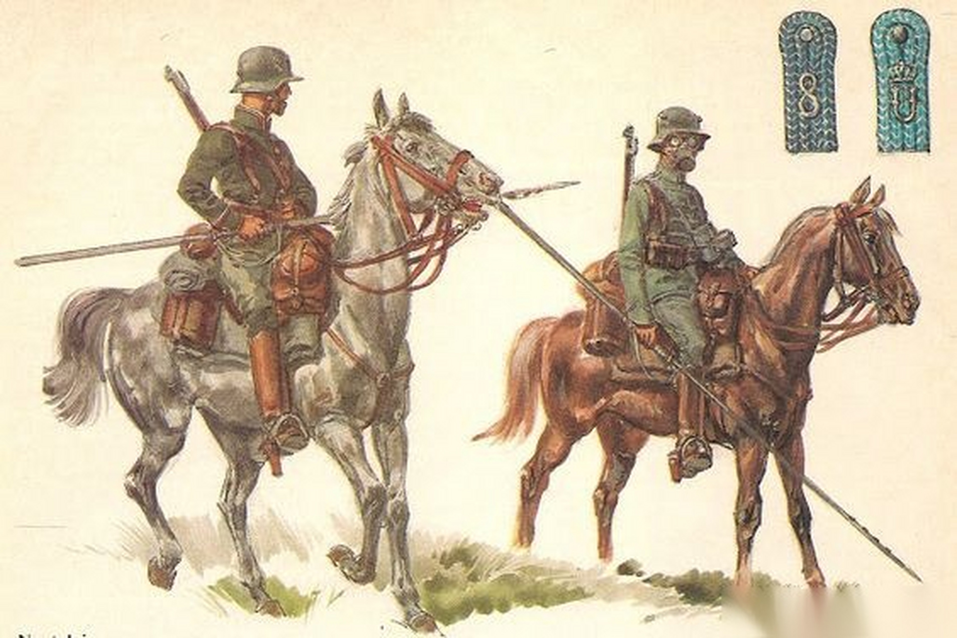 帝德时期的德国枪骑兵.