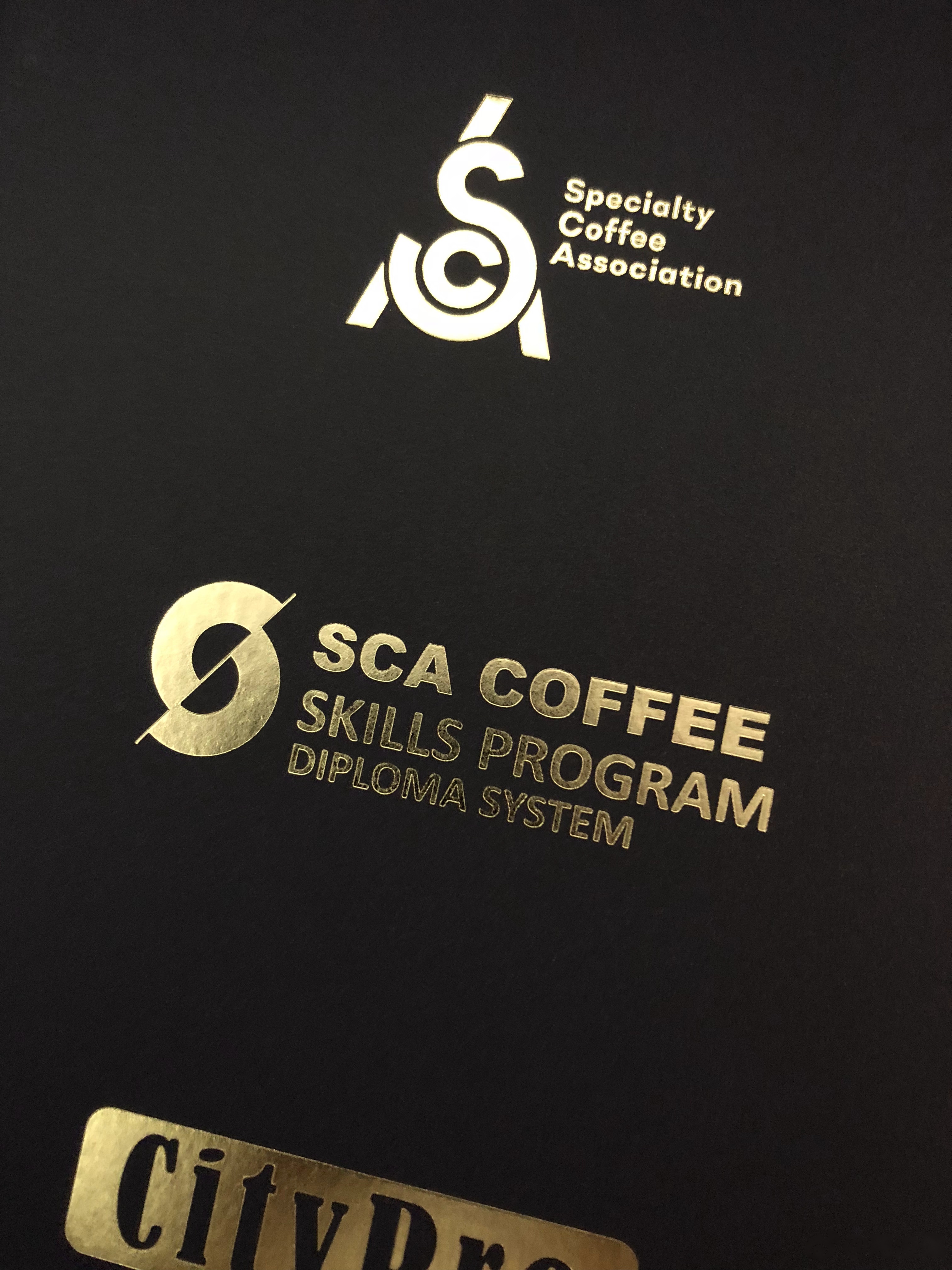 距離我拿到sca coffee diploma 又近一大步了!