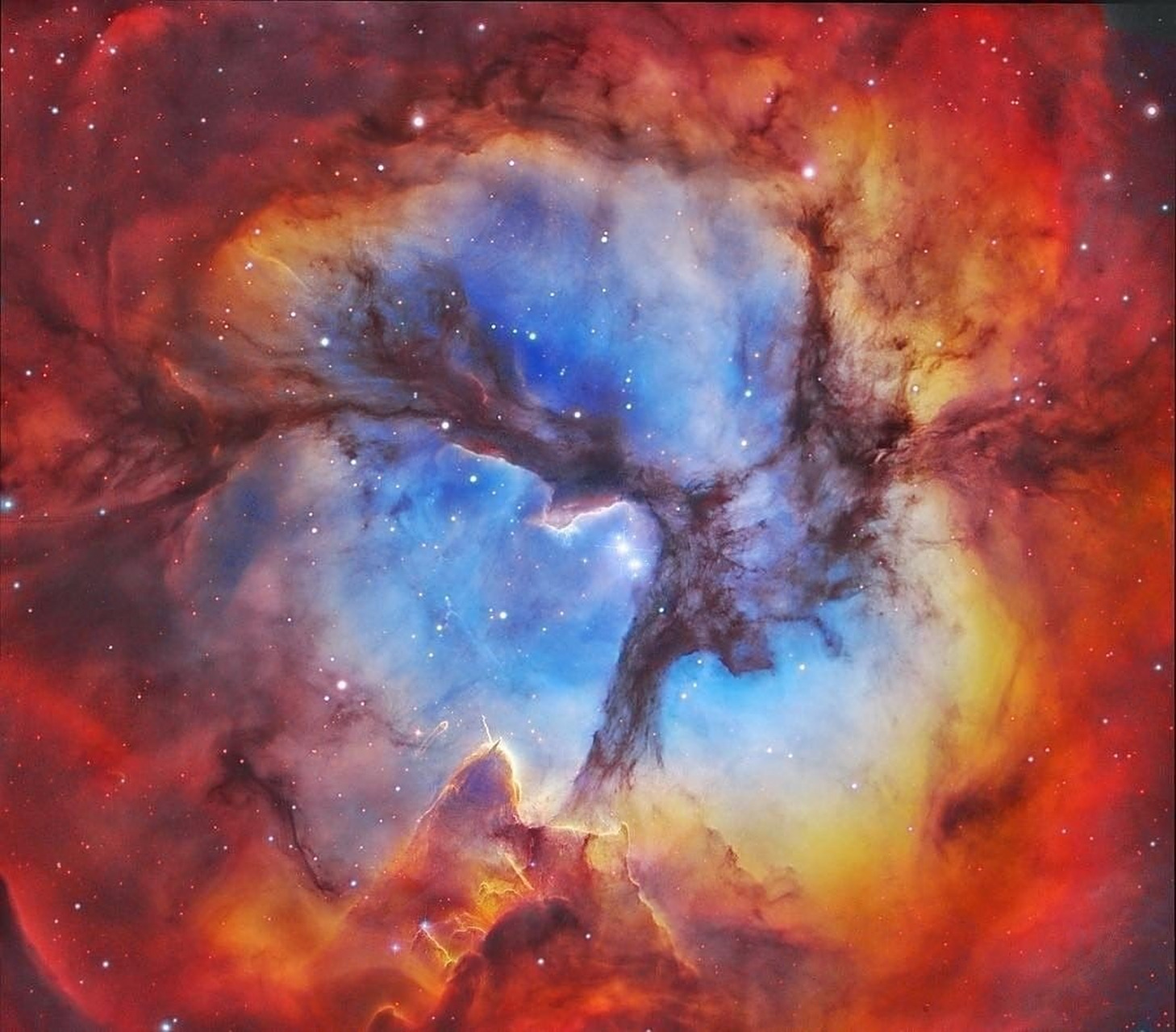 象鼻管星云是位于仙王座巨大的游离气体区域ic 1396内,距离地球约2