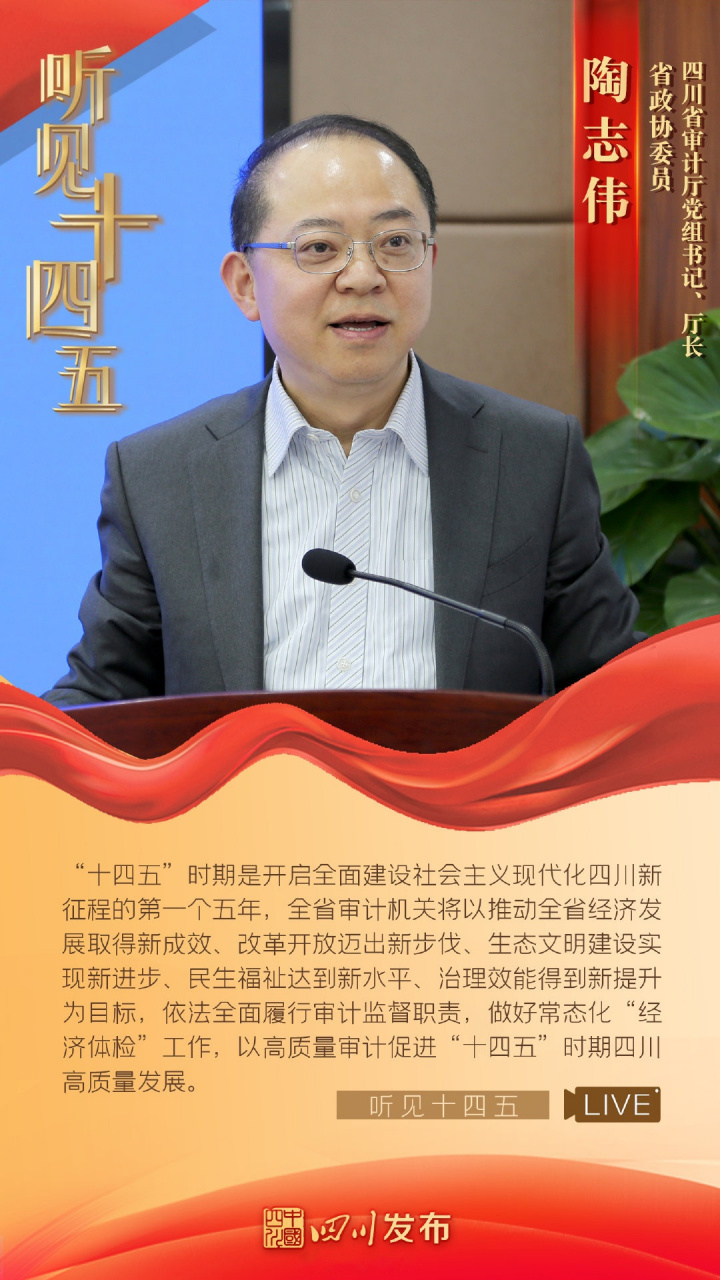 【四川省政协委员,省审计厅党组书记,厅长陶志伟:以高质量审计促进"