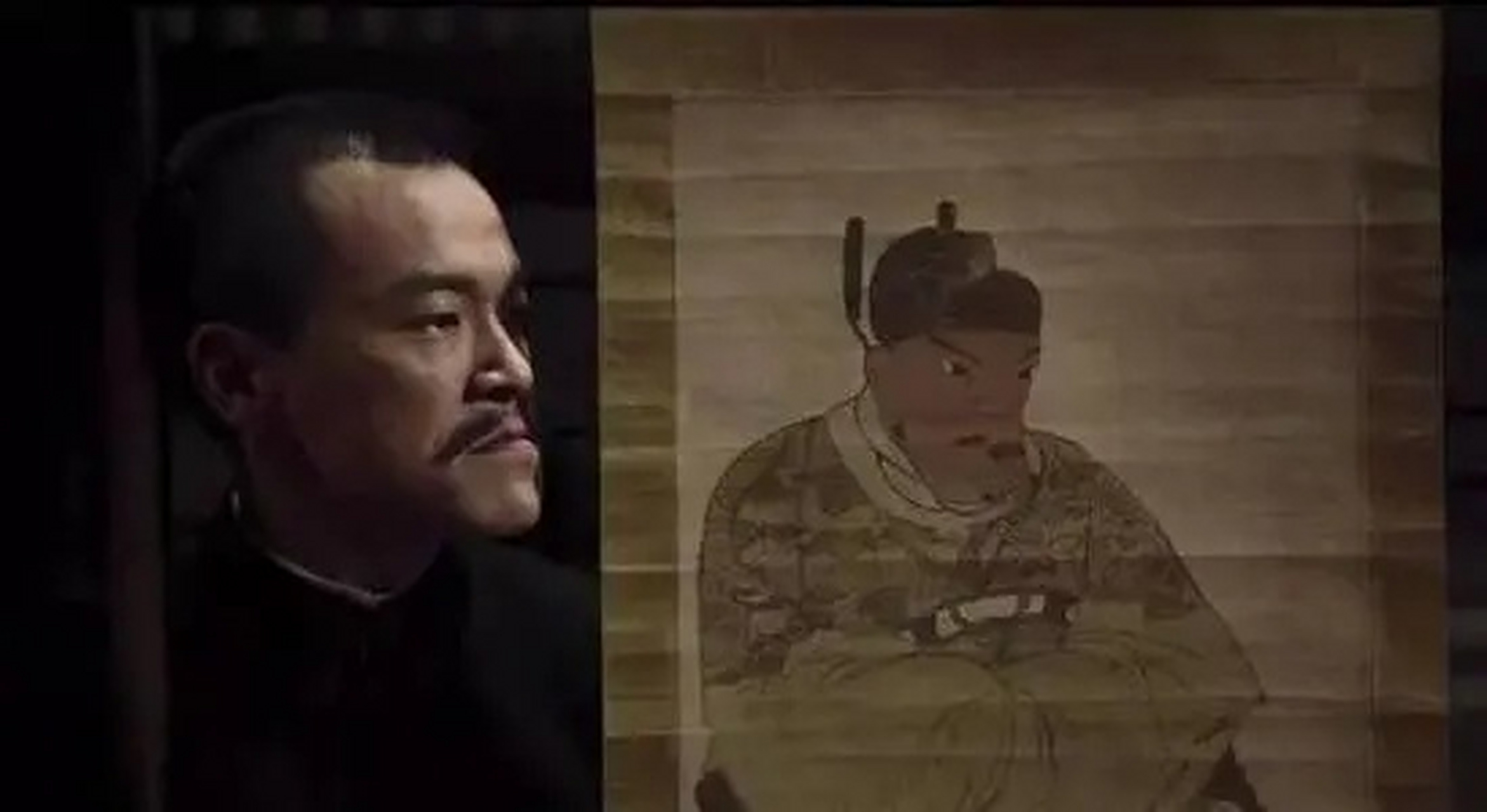 电影《邪不压正》廖凡认朱元璋为太爷,彭于晏在房顶在房顶l奔戏是实拍