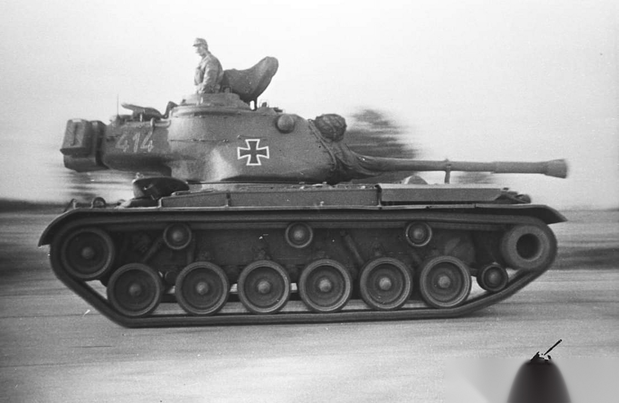 联邦德军使用的第一款美国坦克----m47巴顿坦克,在电影《坦克大决战》