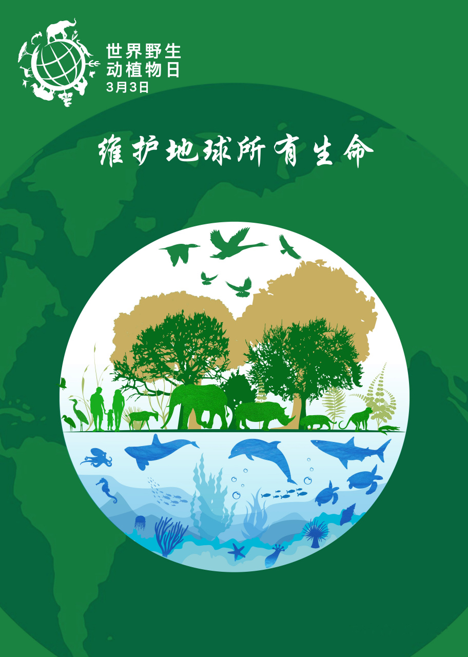 尊重每一个生命,与大自然和谐相处,共同维护地球所有生命.