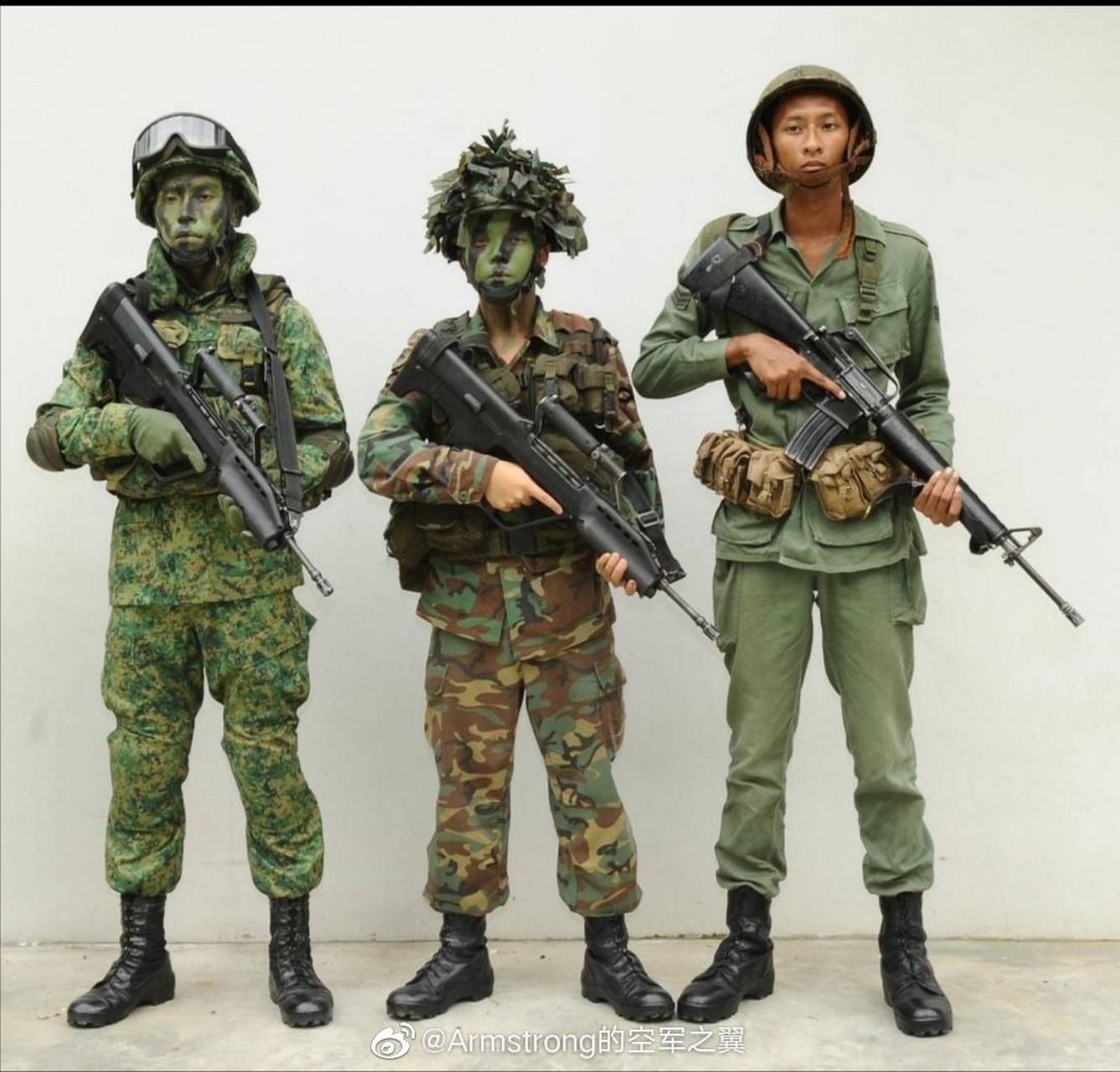 新加坡陆军迷彩战斗服的发展历程,从1967年的"淡马锡绿(temasek