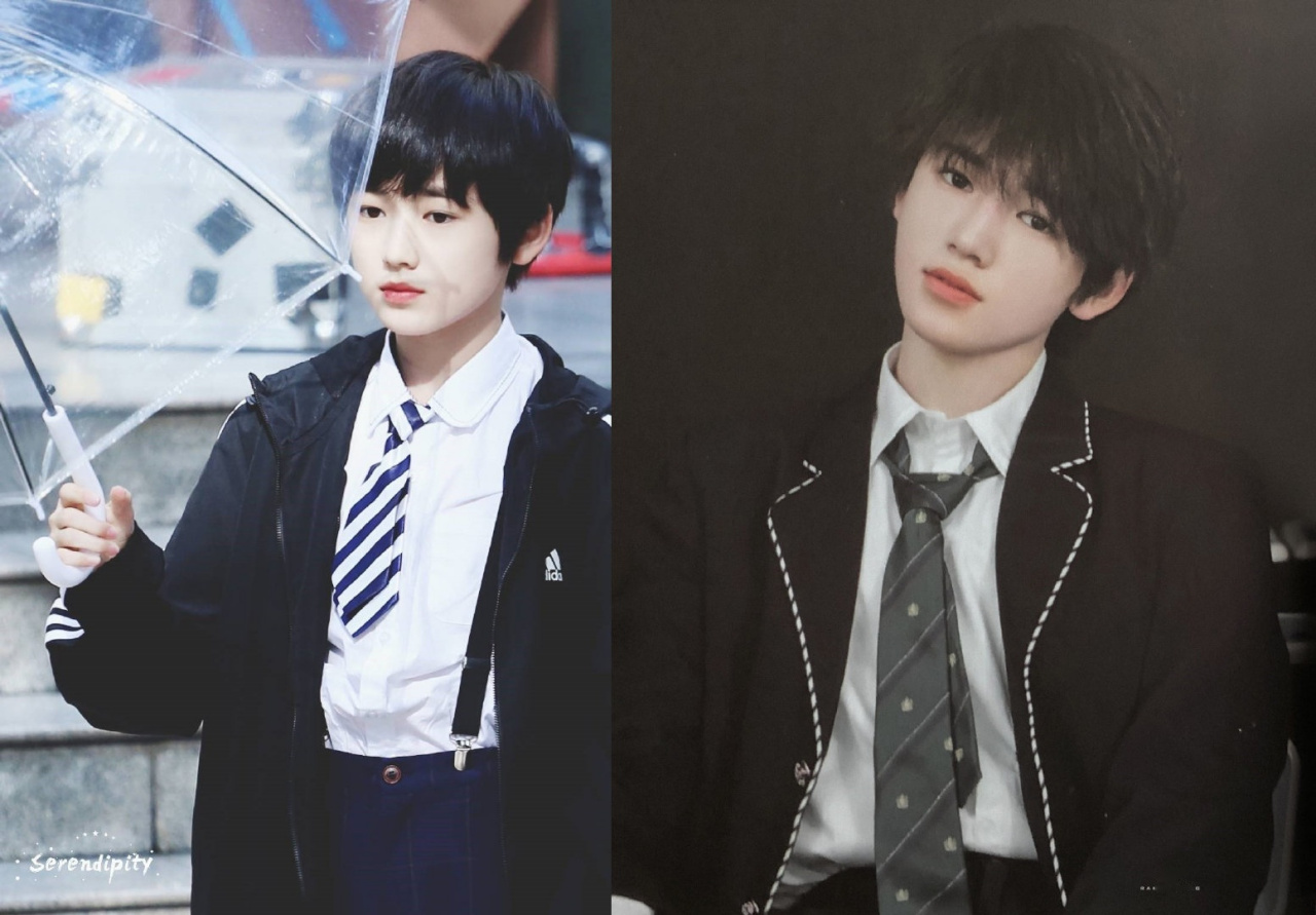 穿着校服的小宋老师慢慢在长大,越来越好@宋亚轩_时代少年团