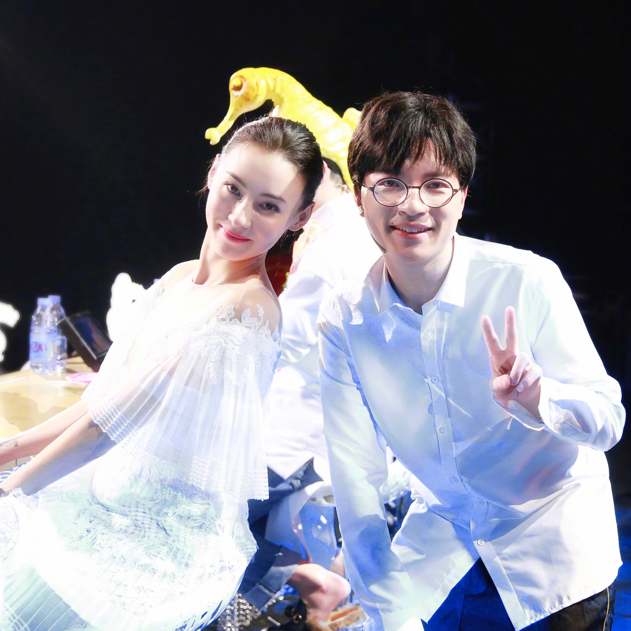 在「星星美人鱼」里,和柏芝小姐姐的合影