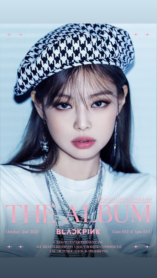 blackpink《the album》jennie,lisa,jisoo个人主题海报