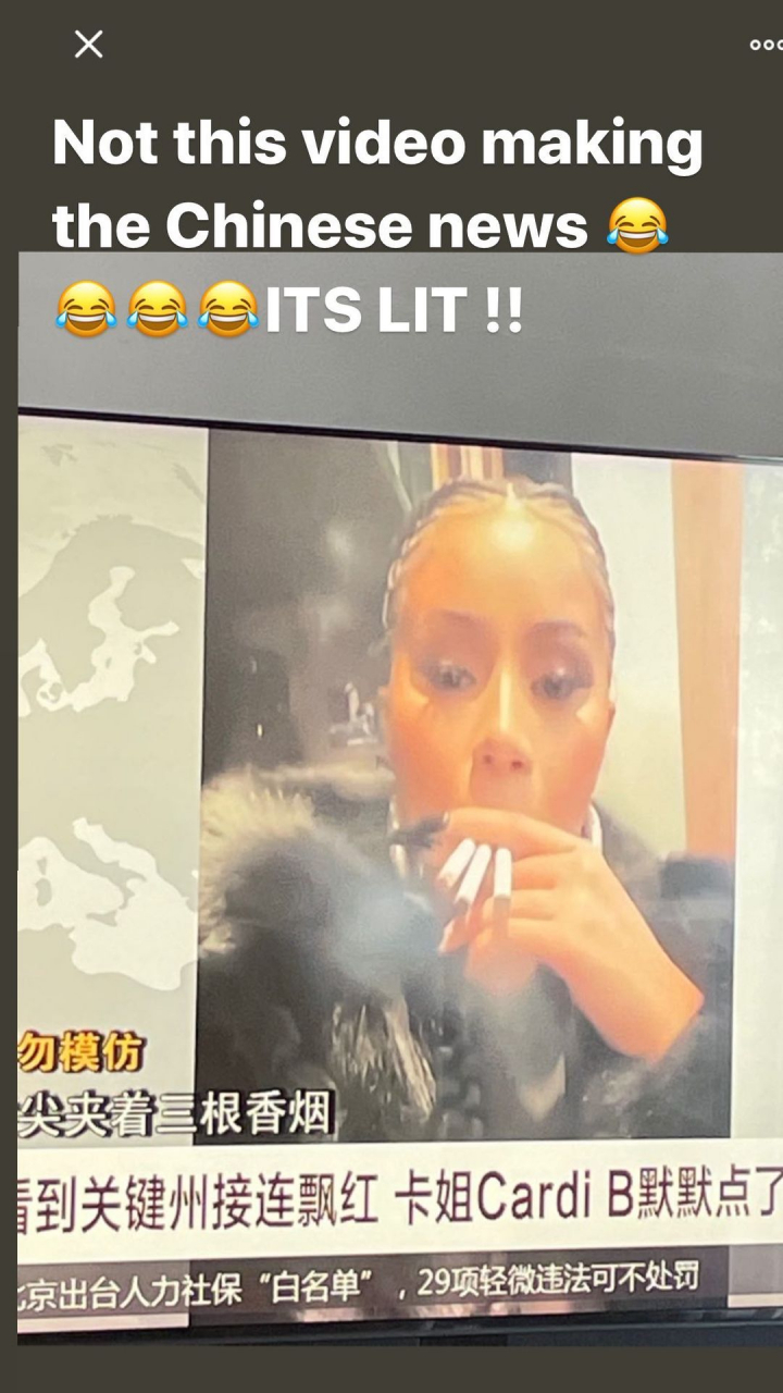 近日,卡迪碧cardi b点烟感叹#美国大选#一片飘红的视频又登上深圳卫视