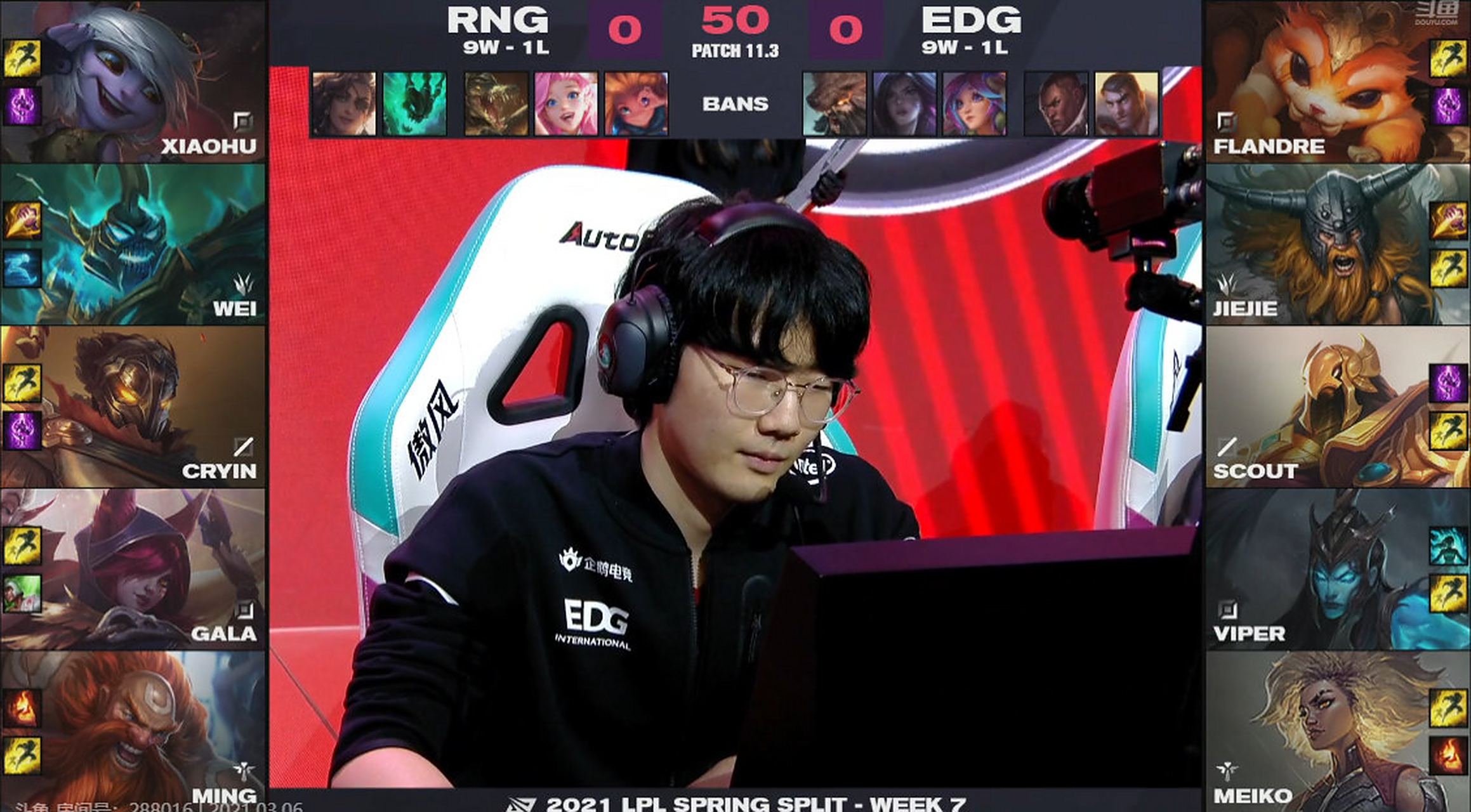 rng vs edg 虎子又来整活儿了,选出小炮上单,不是杰斯喔,是真的小炮