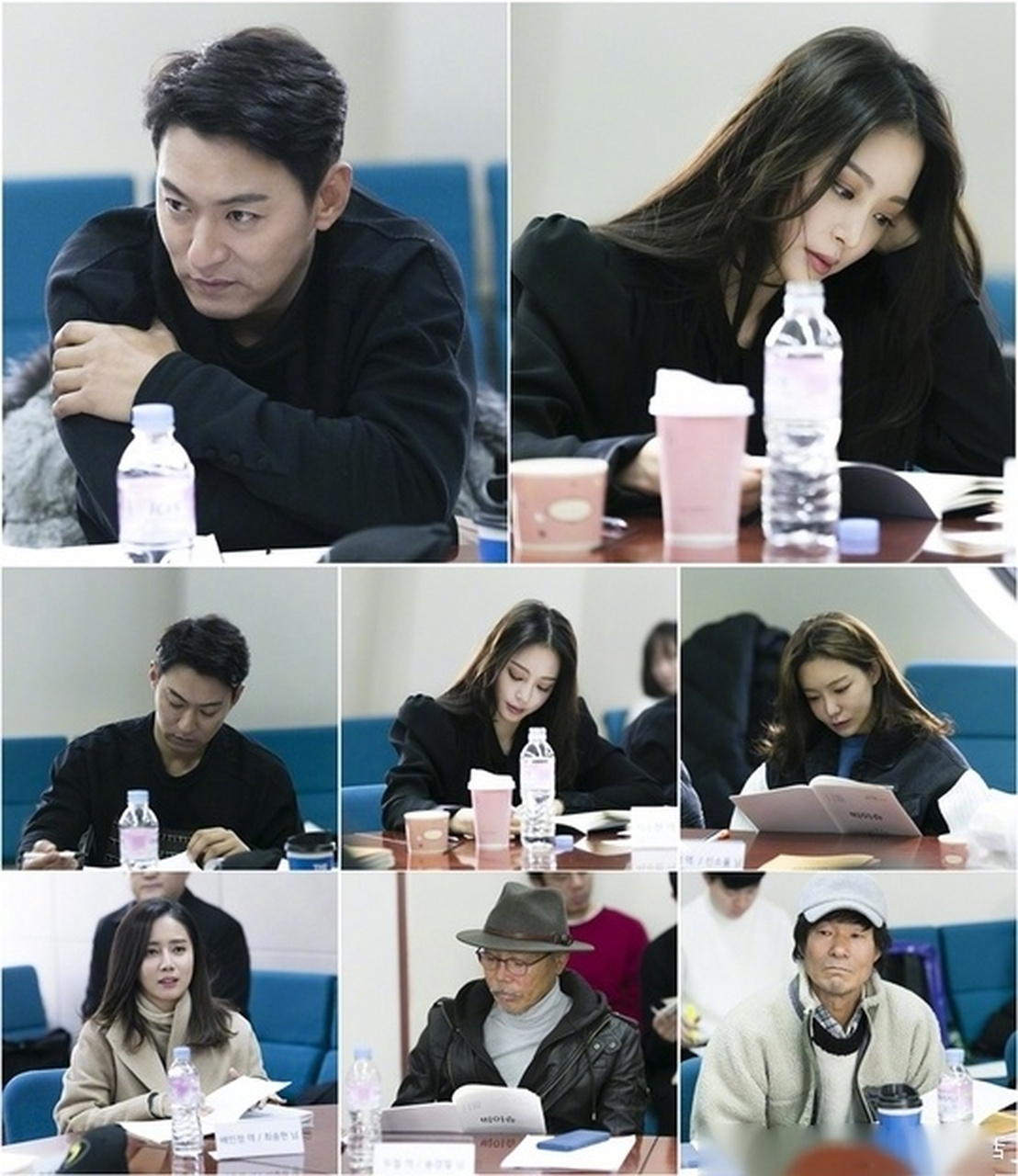 sbs新水木剧《big issue》公开朱镇模,韩艺瑟,申素率等人剧本阅读照.