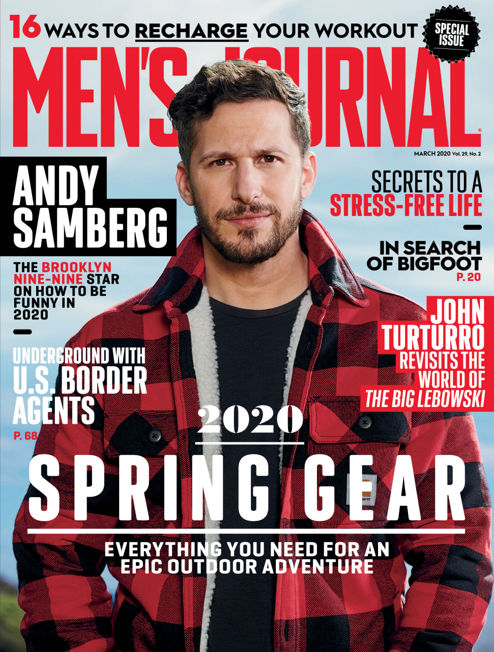 三表哥andy samberg登上《men's journal》杂志3月号封面及写真美图