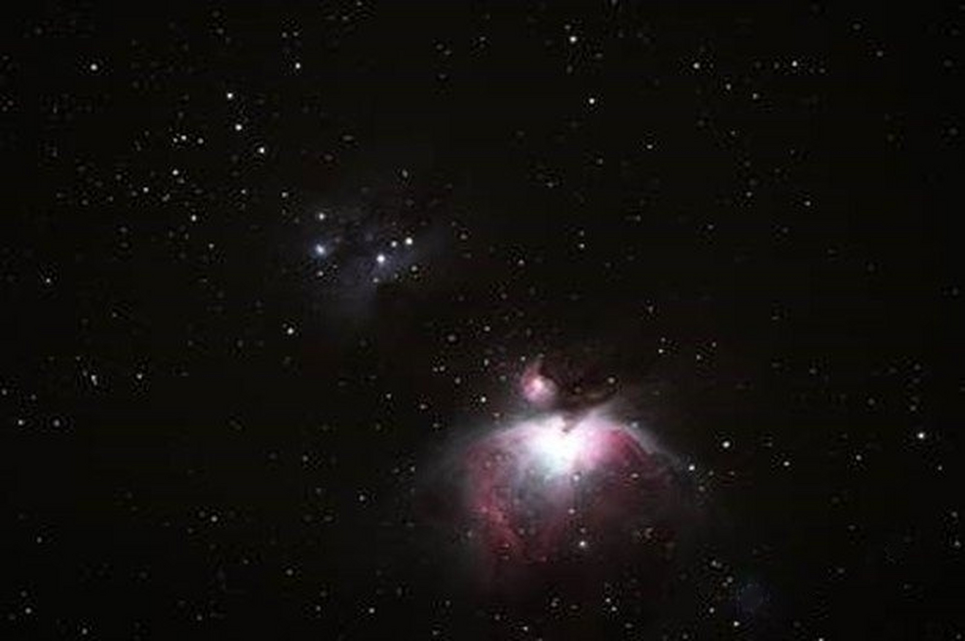 猎户座大星云(m42,ngc 1976)是一个位于猎户座的弥漫星云,距地球1344