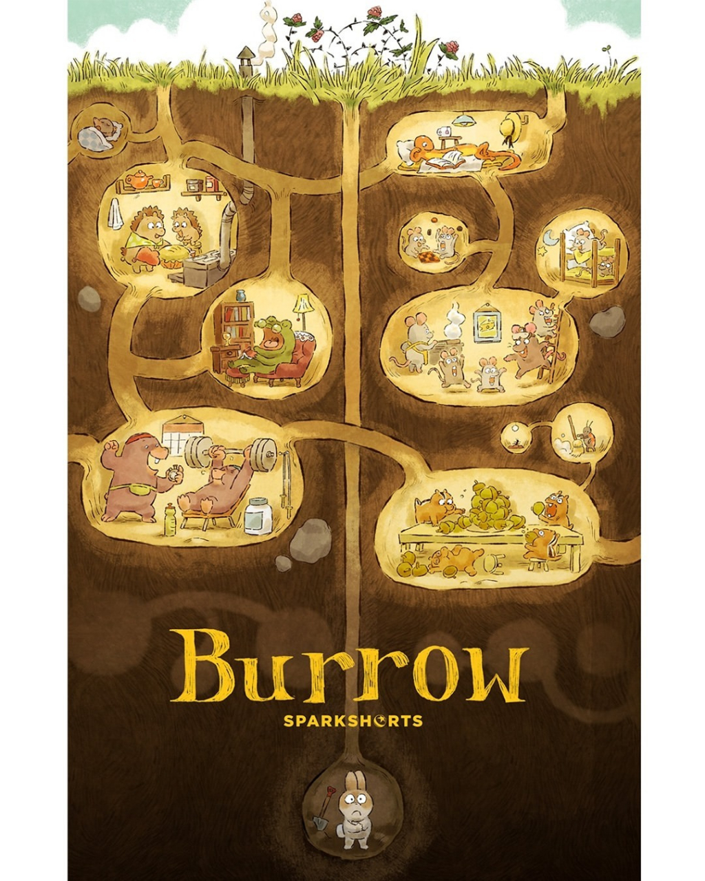 皮克斯全新动画短片《burrow》曝光预告海报!