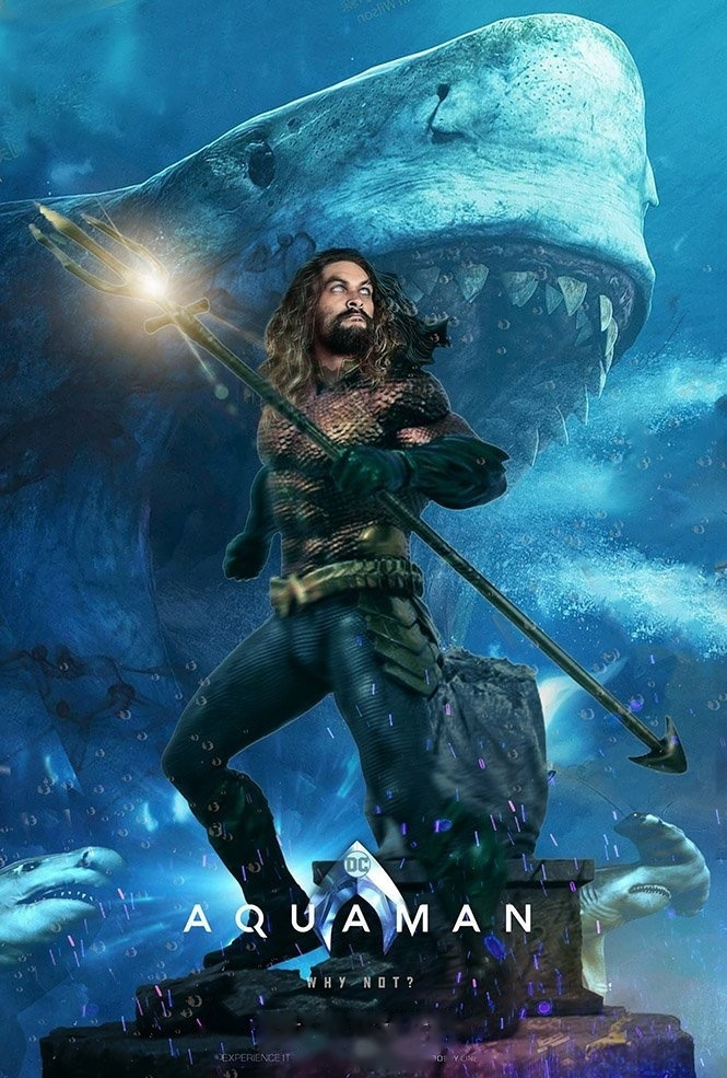 messypandas在推上贴出的dc电影《海王》海报一张.