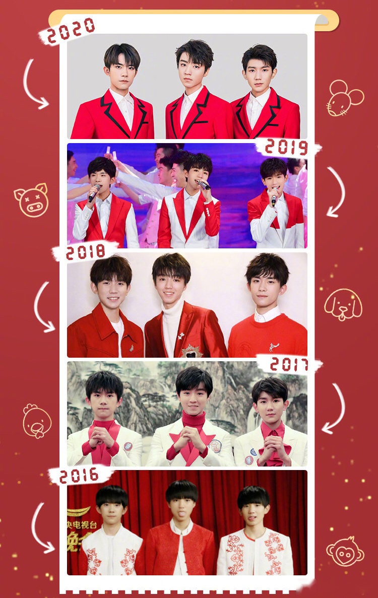 2018年春晚tfboys图片