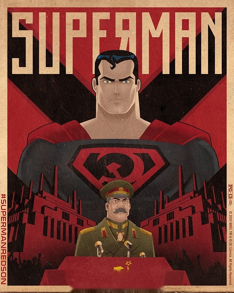 【《超人:红色之子》放出新海报】 dc动画电影《超人:红色之子》放出4