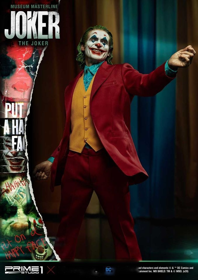 少年】 prime1studio放出了杰昆·菲尼克斯版小丑1:3雕像官方预览图.