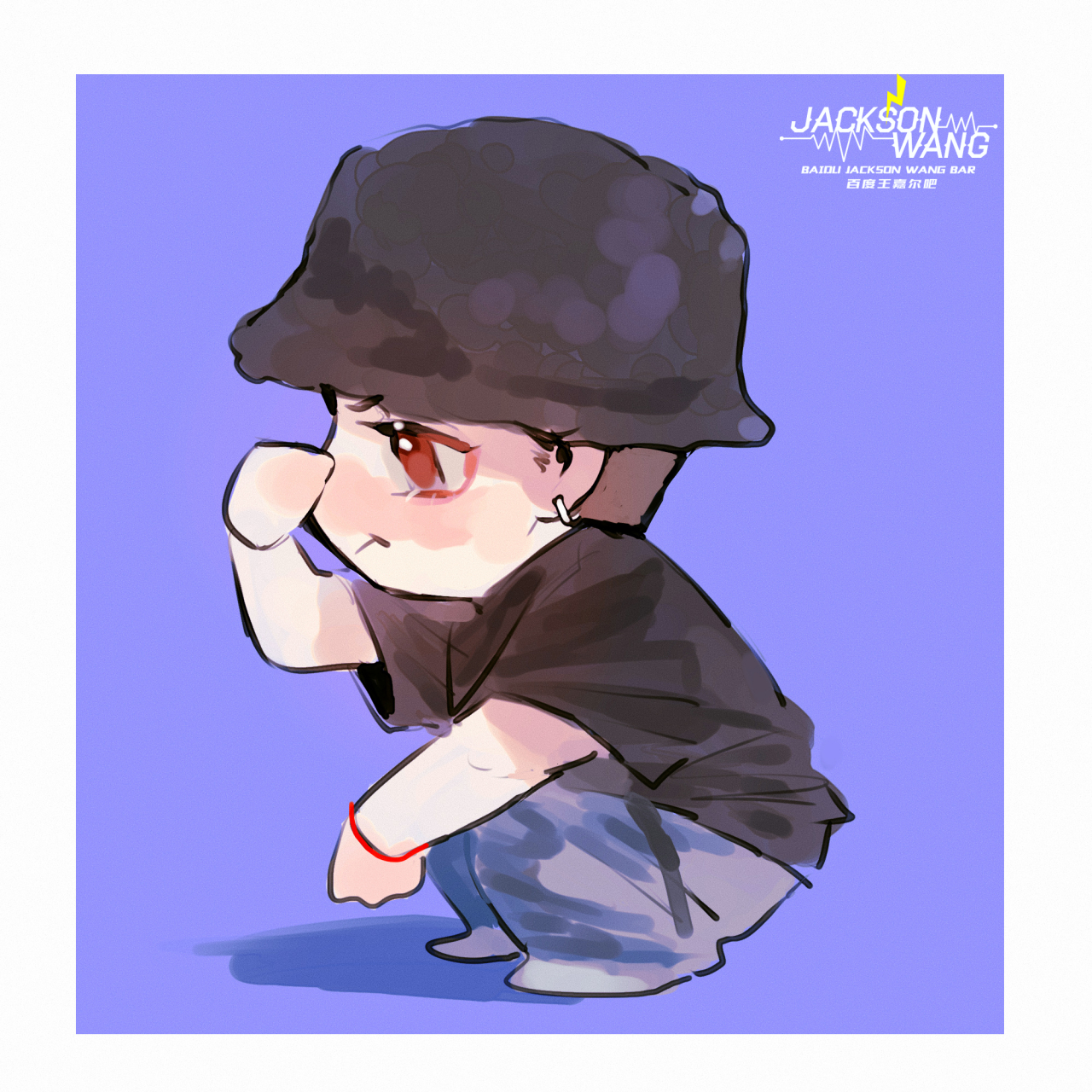 百度王嘉尔吧独家手绘王嘉尔  大草莓日记一则 今天妈妈没有做我最