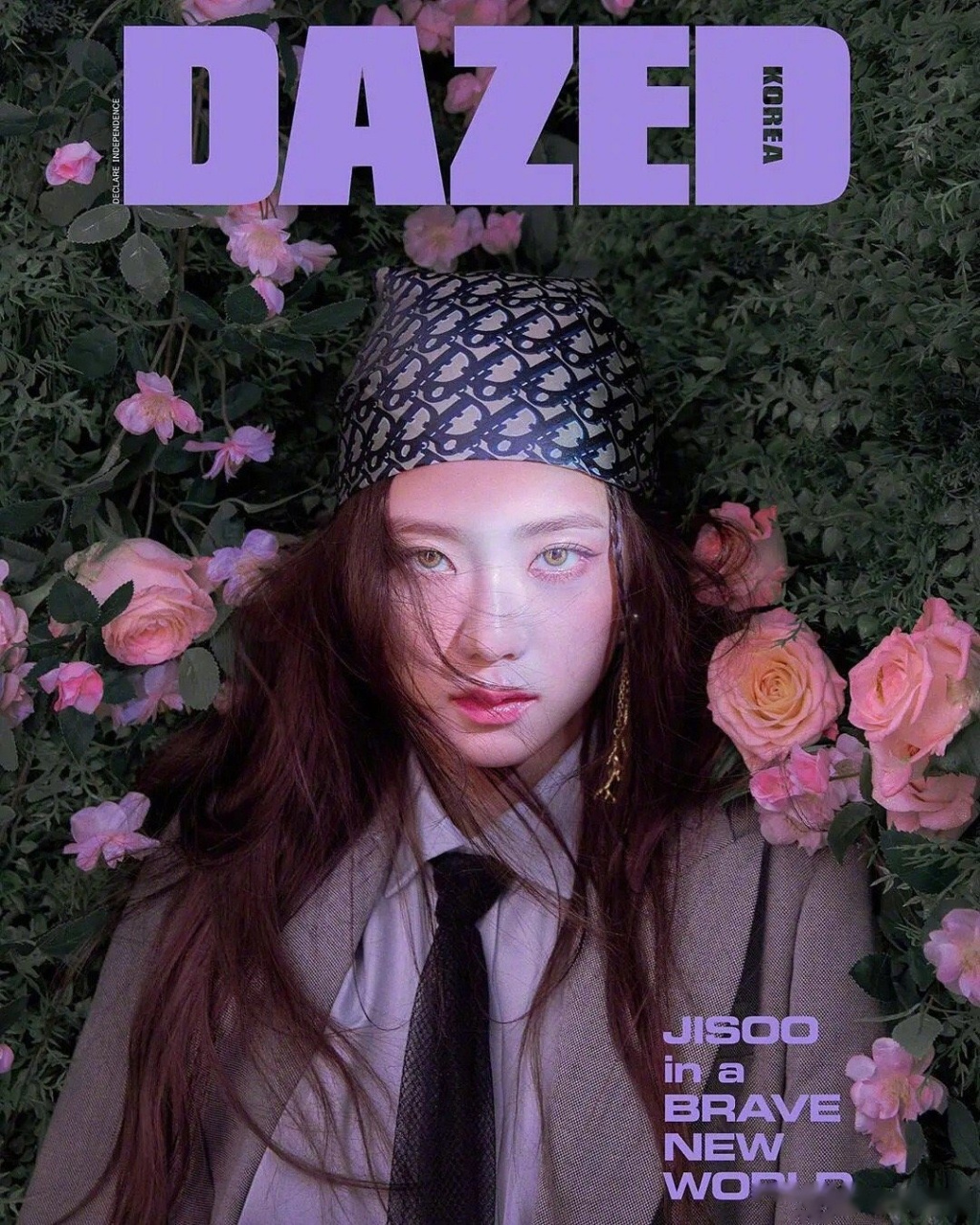 金智秀鲜花封面 金智秀dazed korea2020特别版封面大片公开,美女这次