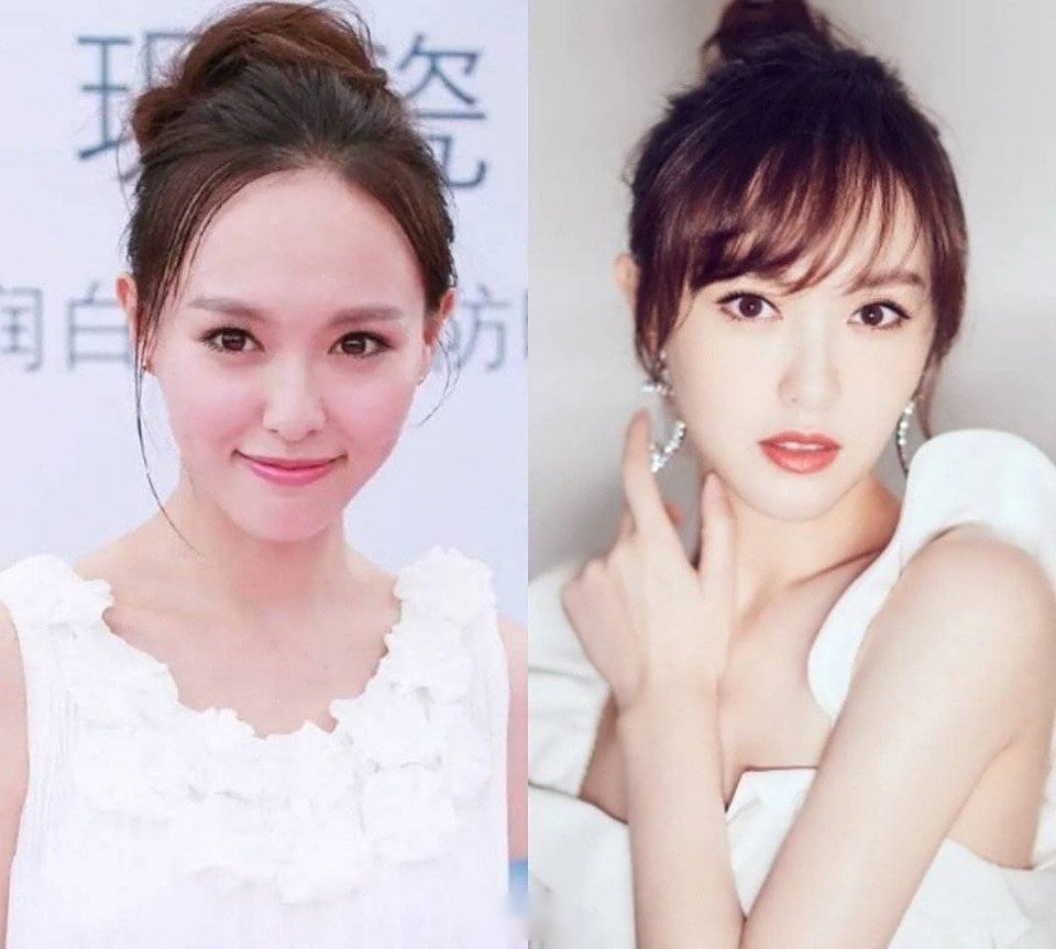 唐嫣早期大光明露额头造型,你觉得和刘海造型比起来如何[兔子]