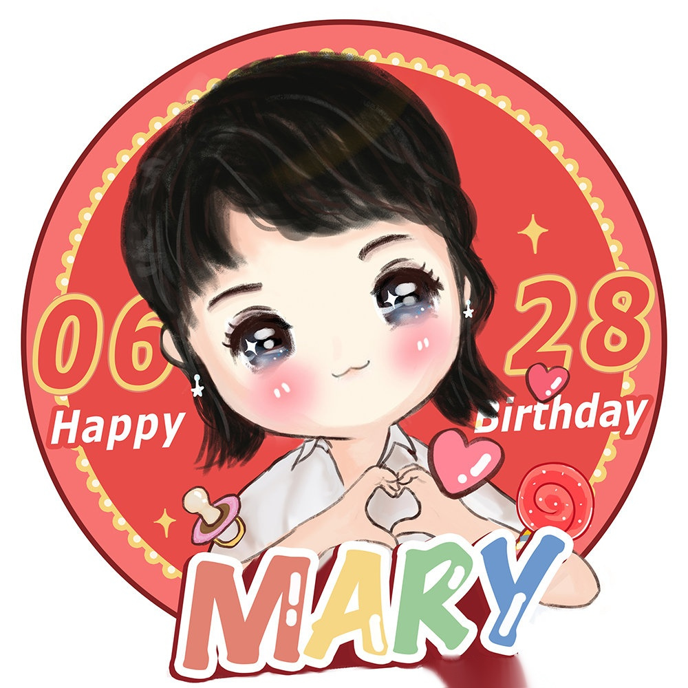 马丽# [心]  0628马丽生日快乐   2020mary生日头像新鲜出炉啦 来