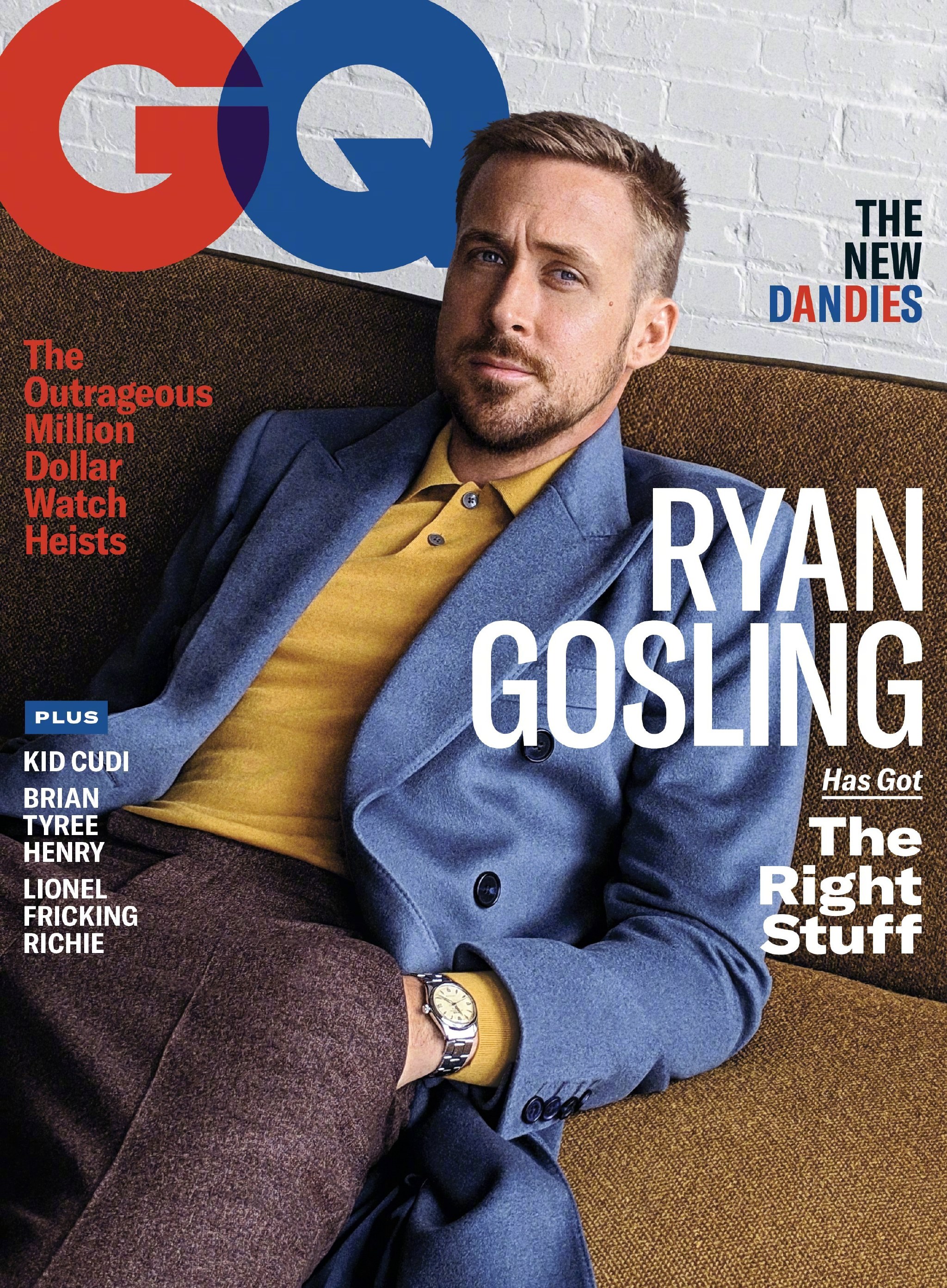 高司令ryan gosling登上《gq》杂志11月刊封面,依旧是《登月第一人》