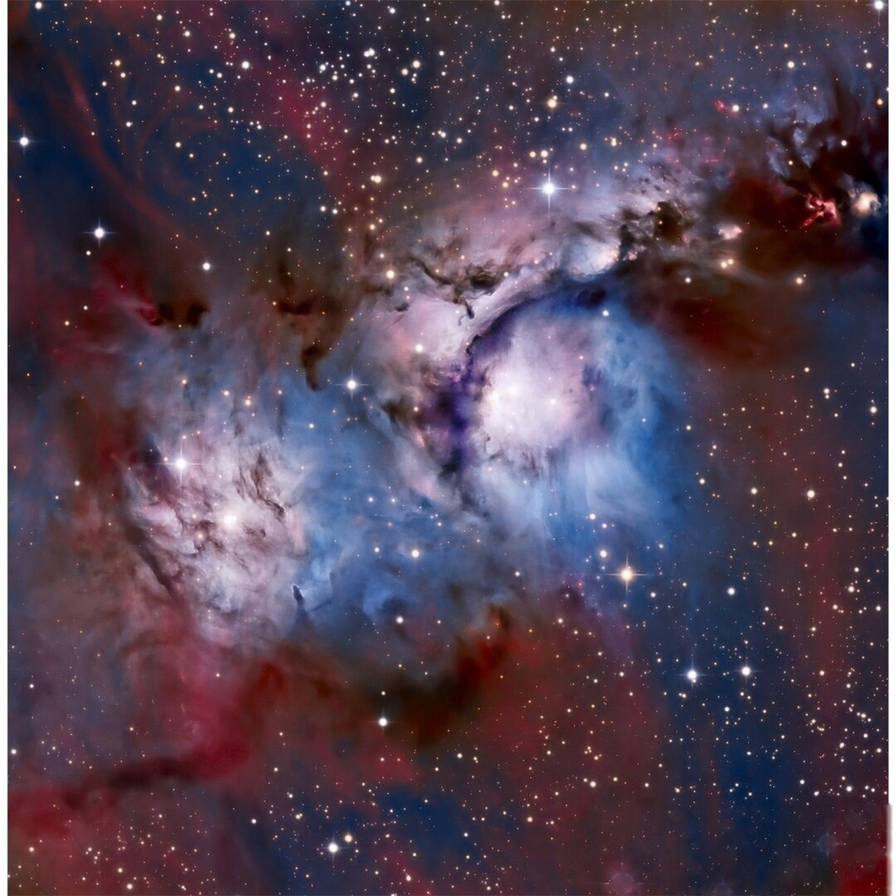 m78或梅西尔78,也称为ngc 2068,是在猎户座的一个反射星云