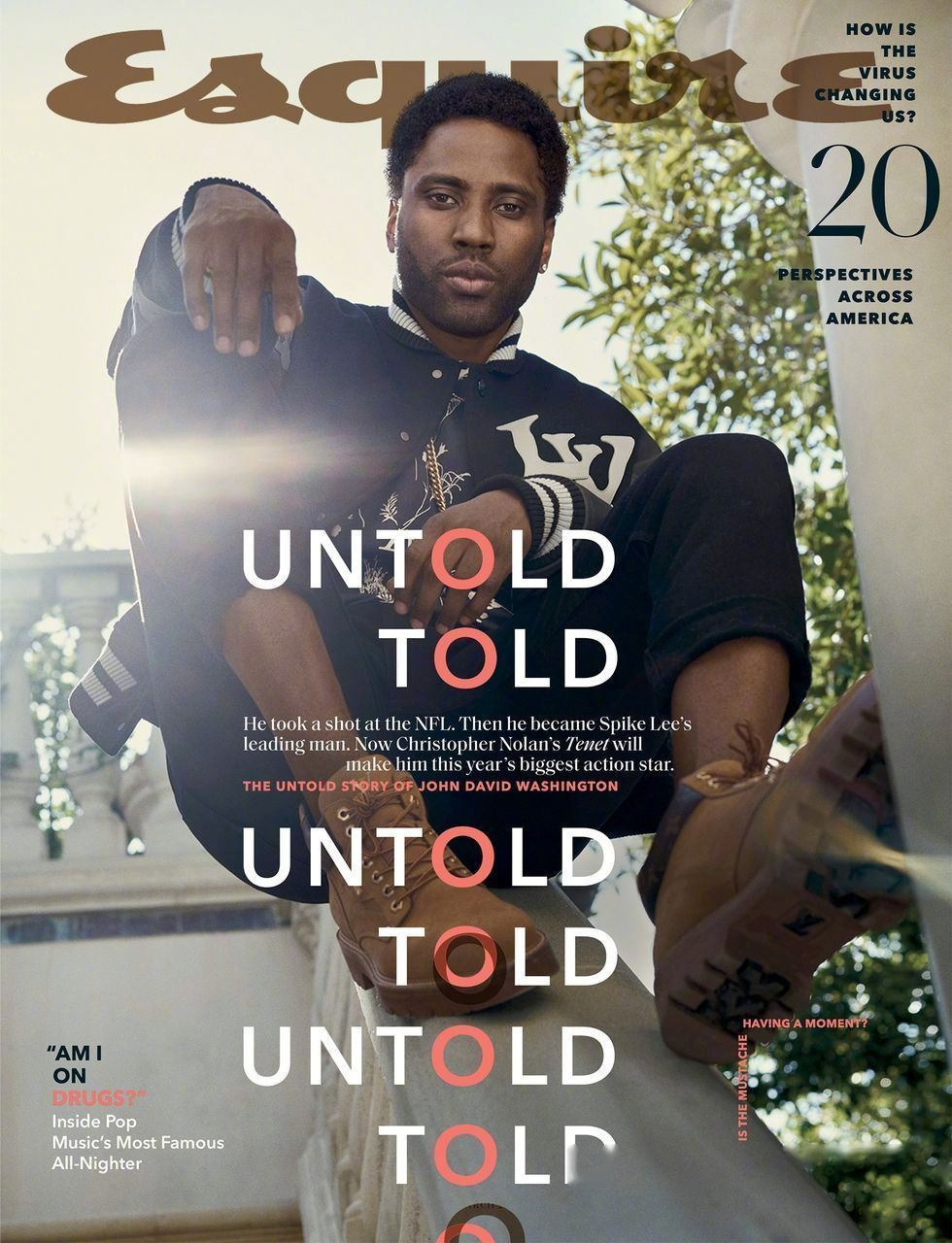 诺兰《#信条#》男主约翰·大卫·华盛顿杂志夏季刊拍摄新封及写真,很