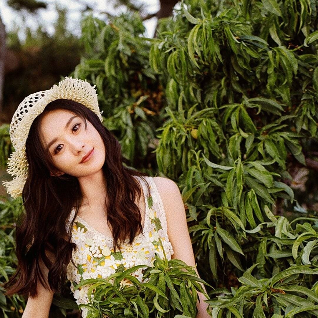 赵丽颖赵丽颖森系精灵大片  小雏菊,碎花裙 夕阳下,娇嗔颖 夏日胶片感