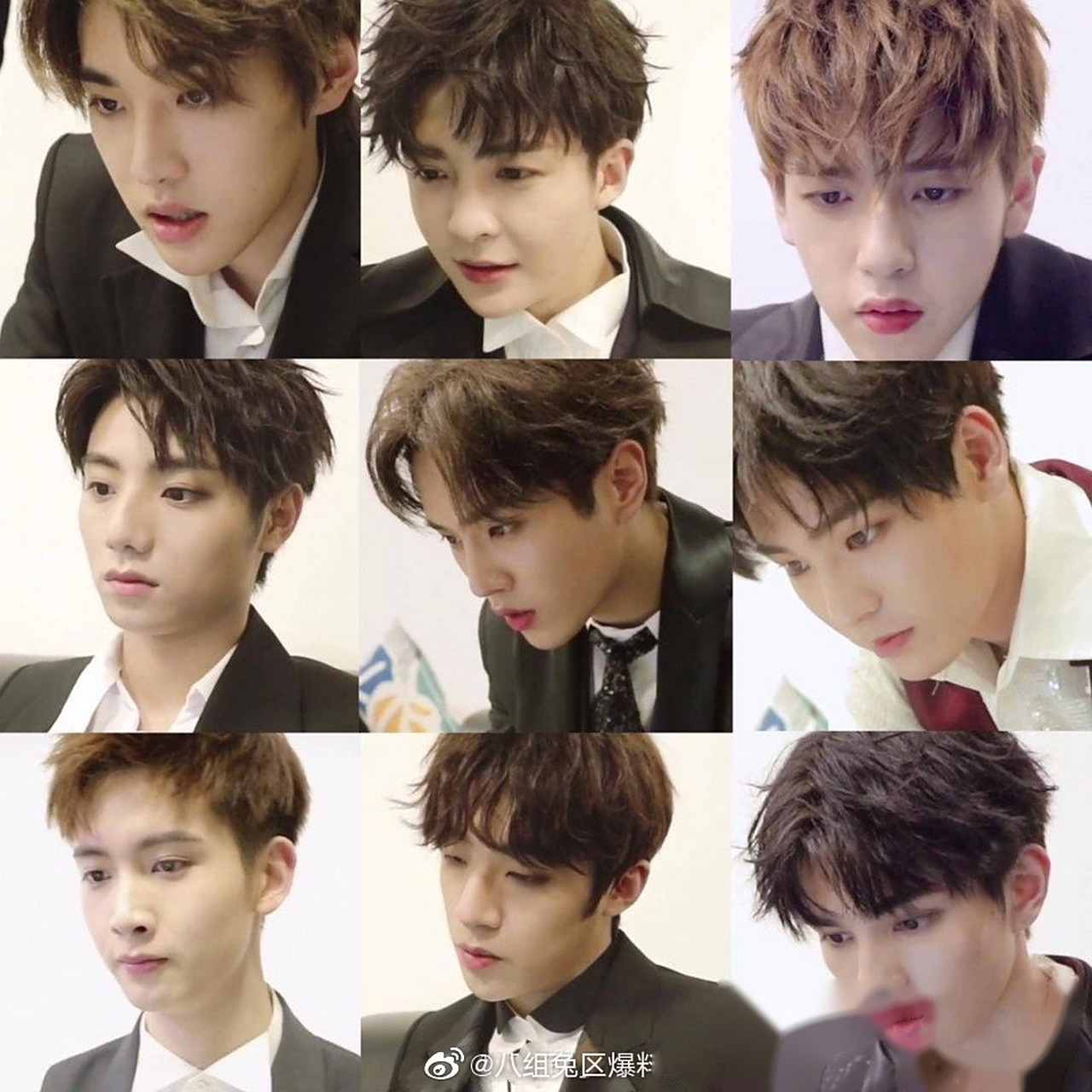 unine组合九人大头照,你们第一眼看到哪一格?