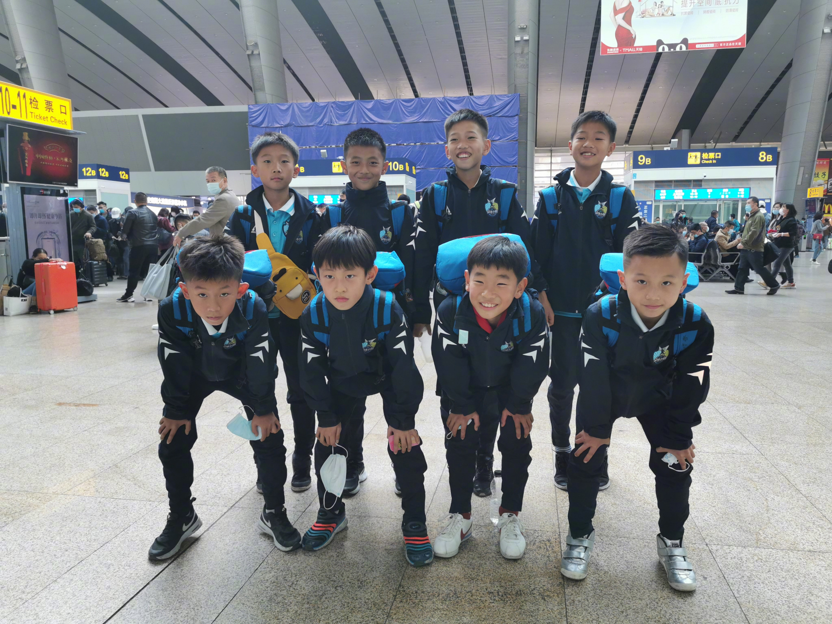 中国足球小将# (四年级)红队北京8名队员——李佑安,李坤一,李梓宁