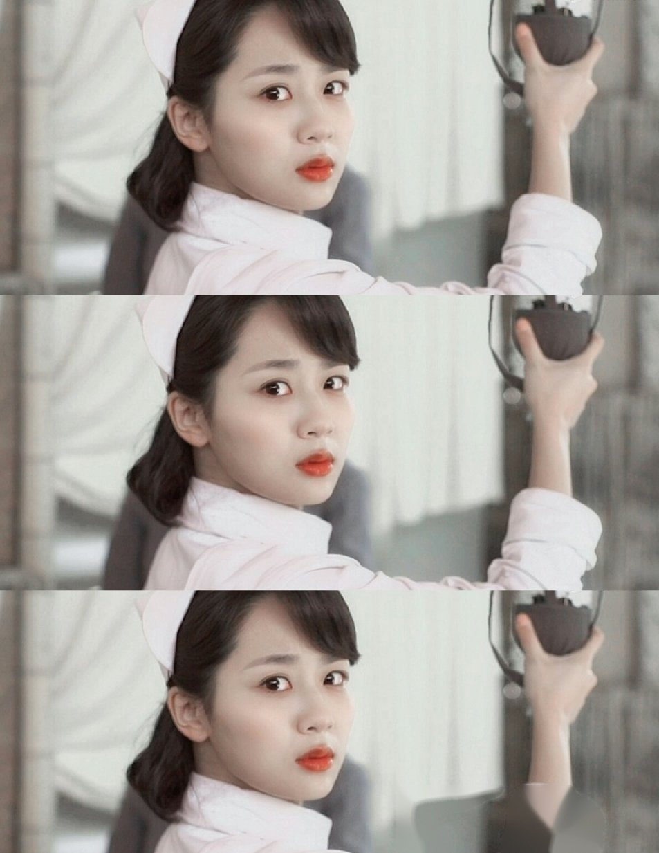 杨紫#杨紫在《战长沙》中的胡湘湘从天真烂漫的少女,到战地医院成色