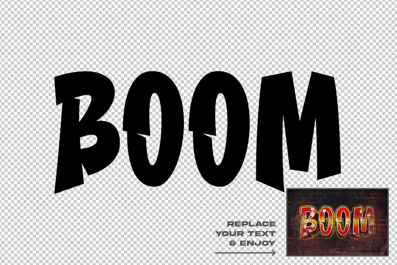 Graffiti Style Editable Text Effect Set-6.jpg